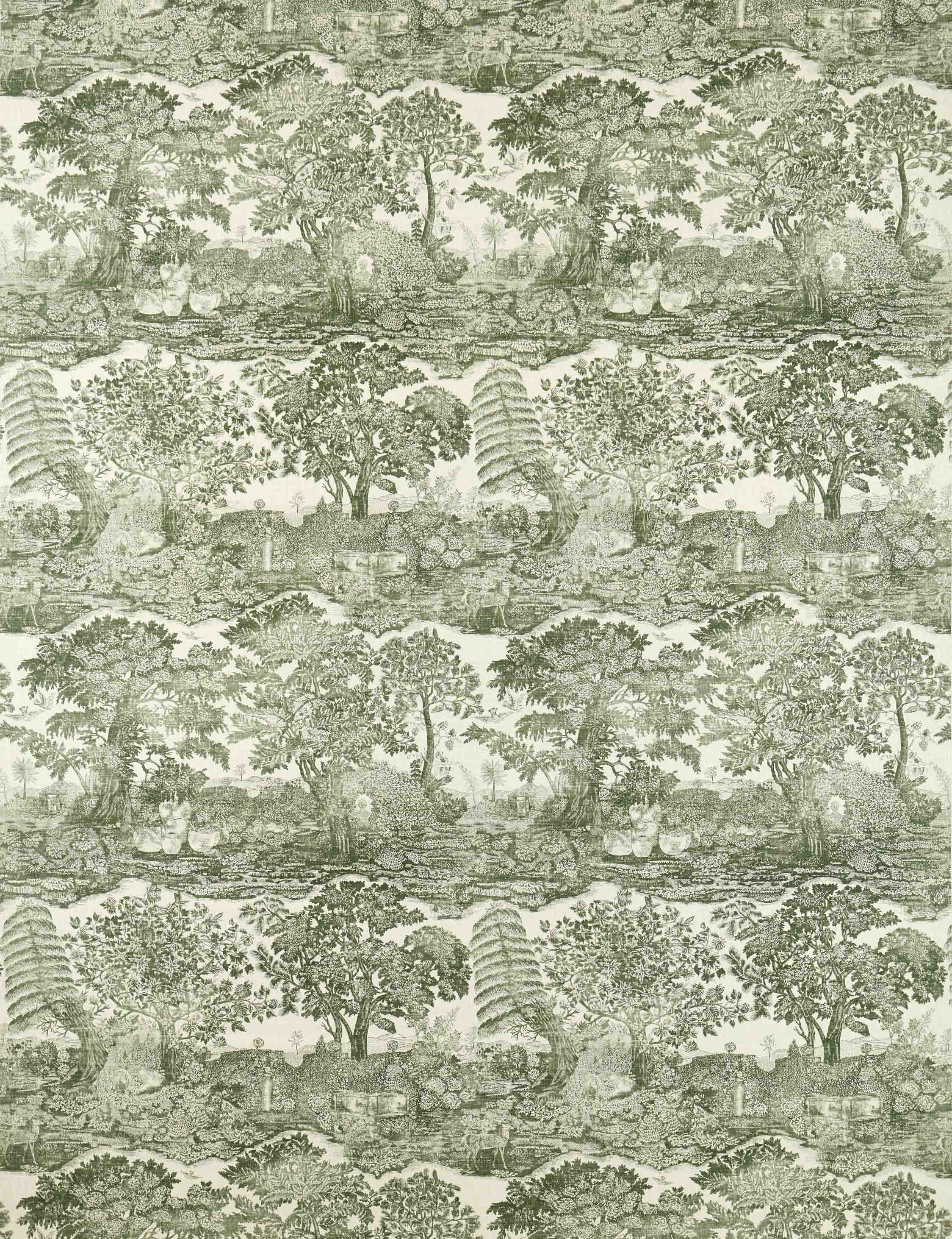 Lulu and Georgia Highgrove Toile Linen-Blend Fabric by Sanderson - view 2