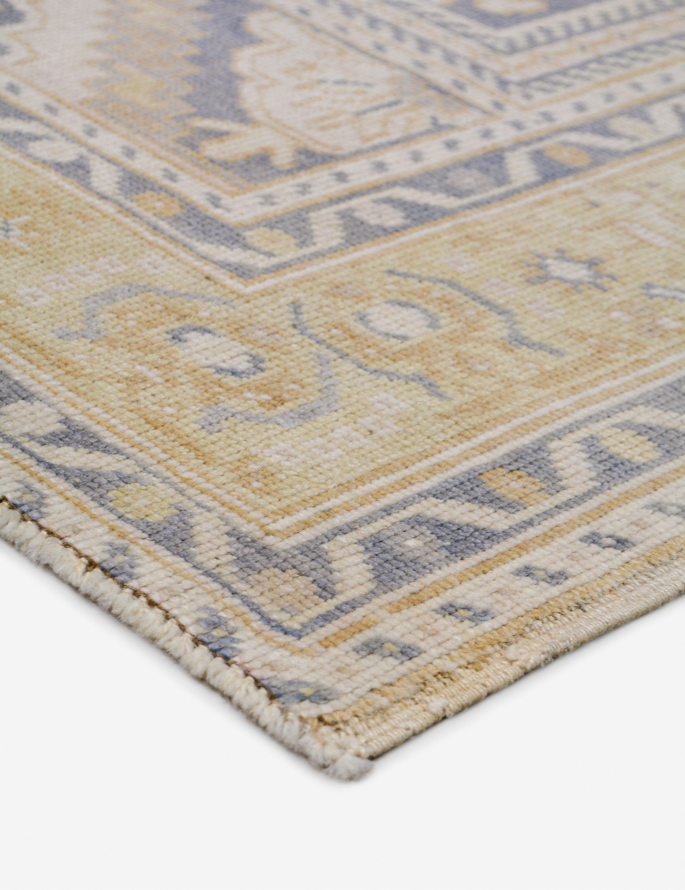 Lulu and Georgia Vintage Turkish Hand-Knotted Wool Rug No. 488, 5' 1" x 8' 2" - view 2