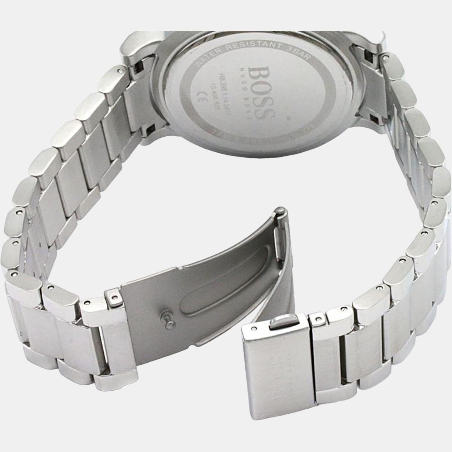 Boss Confidence Men Quartz Black Dial Analog Stainless Steel Watch 1513792 - view 7