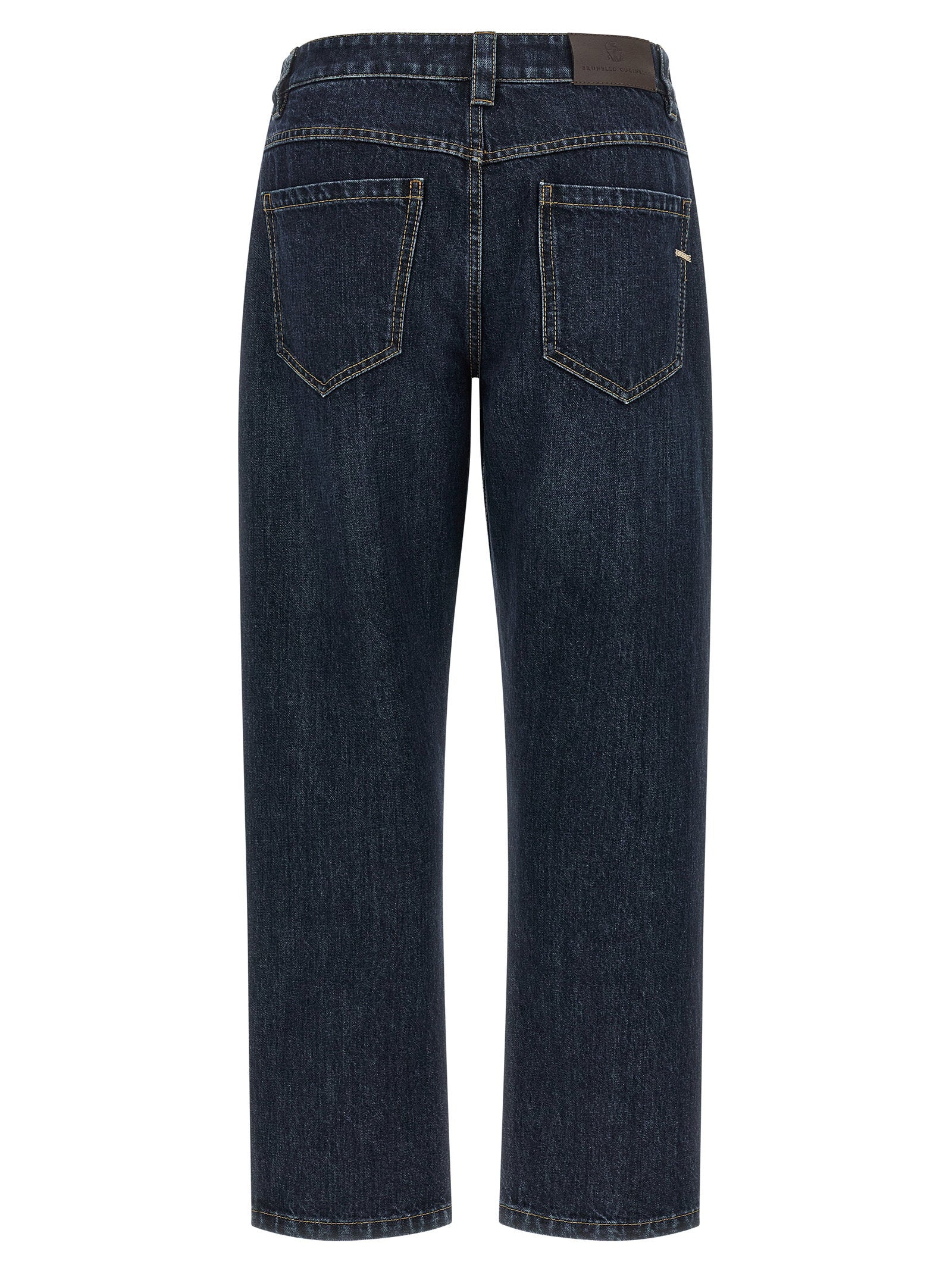 Brunello Cucinelli Shiny Bartack Jeans – 100% cotton - view 2