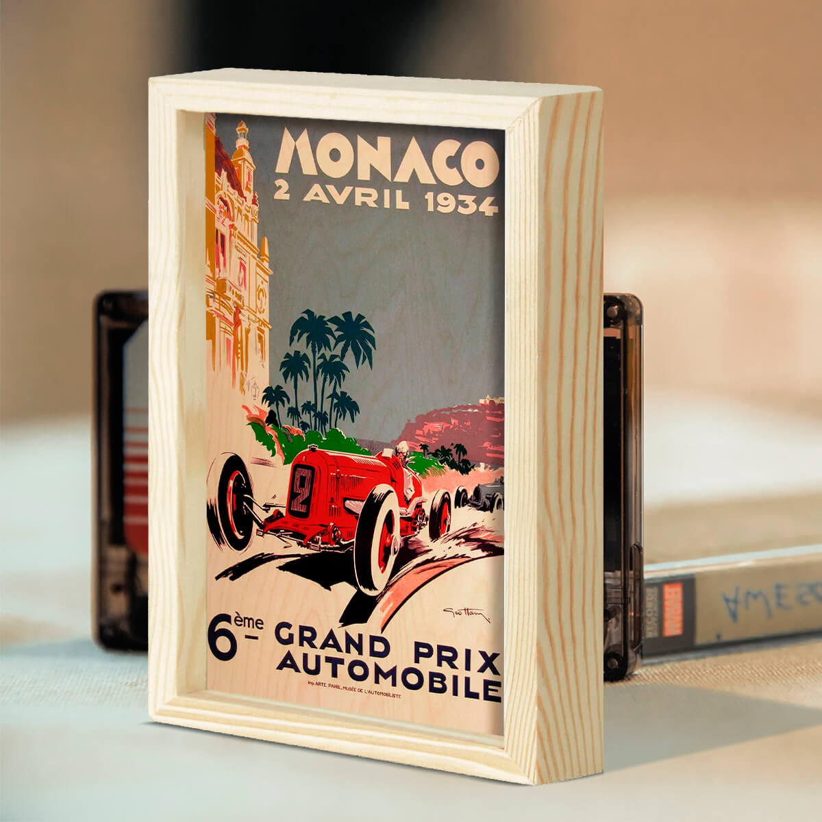 Bigsmall_cc Monaco Grand Prix Wooden Wall Art - view 3