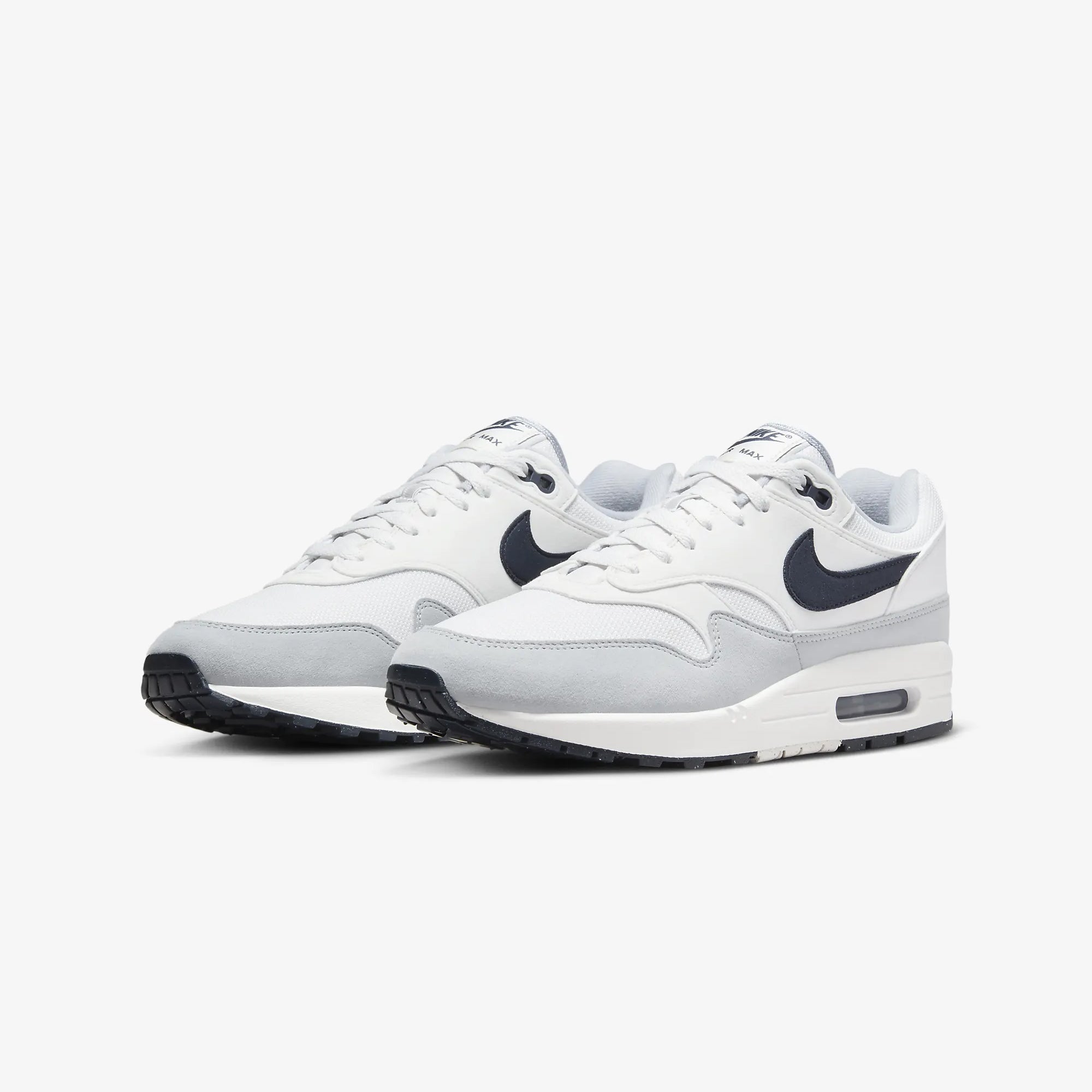 Nike | AIR MAX 1 { PLATINUM TINT/DARK OBSIDIAN-WOLF GREY