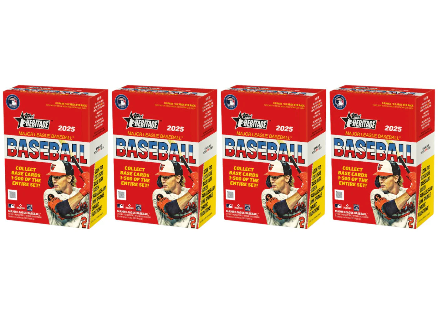 2025 Topps Heritage Baseball Value Box 4x Lot