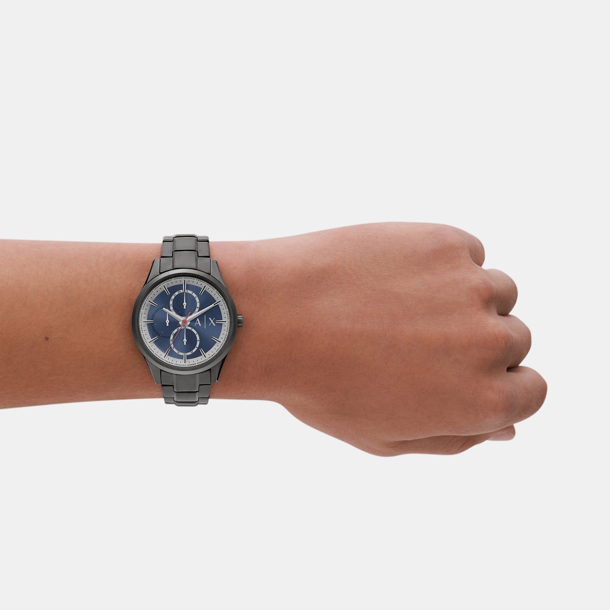 Armani Exchange Dante Men Quartz Blue Dial Chronograph Stainless Steel Watch AX1871 - view 6