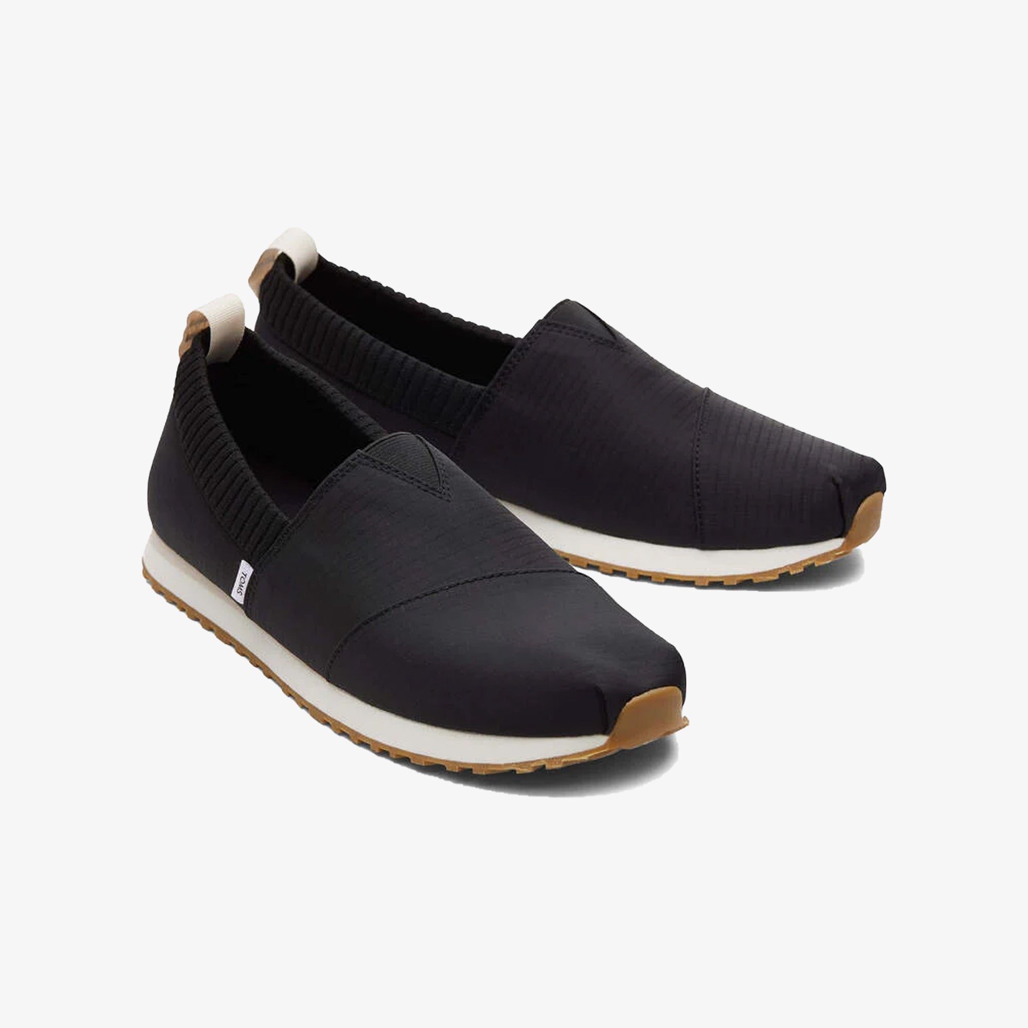 Toms | RESIDENT SOFT WALK BLACK RIPSTOP SNEAKER { BLACK
