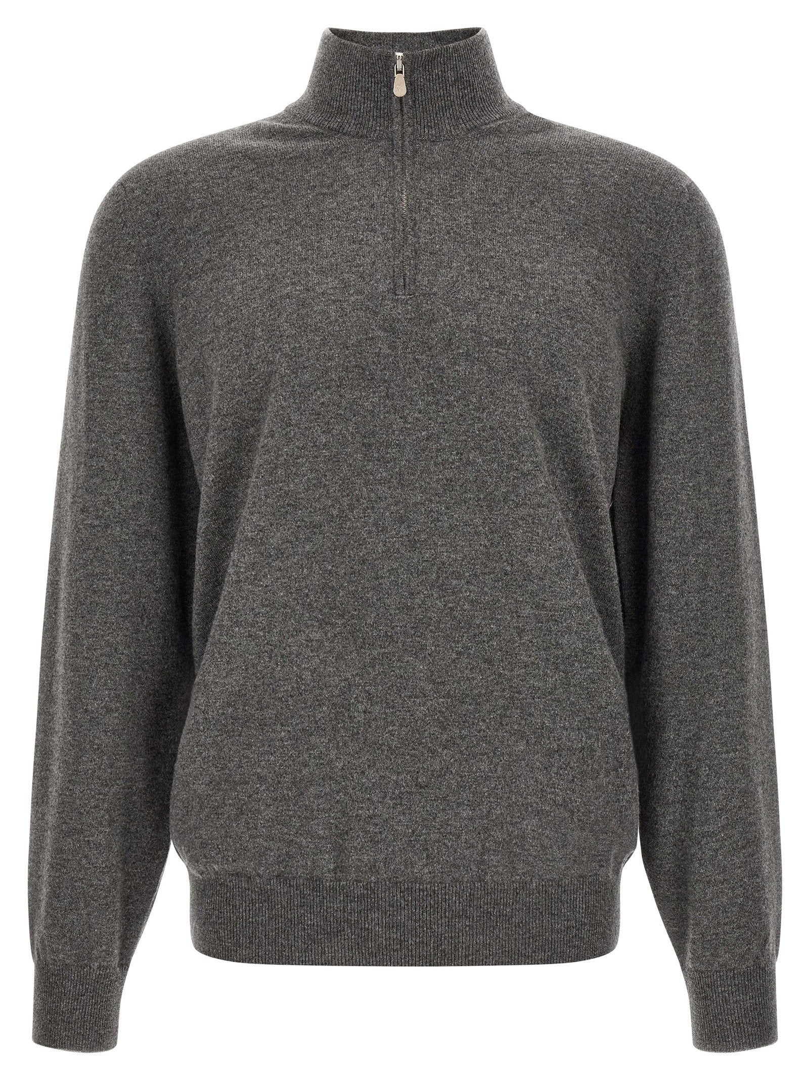 Brunello Cucinelli Half-zip Cashmere Sweater – 100% cashmere
