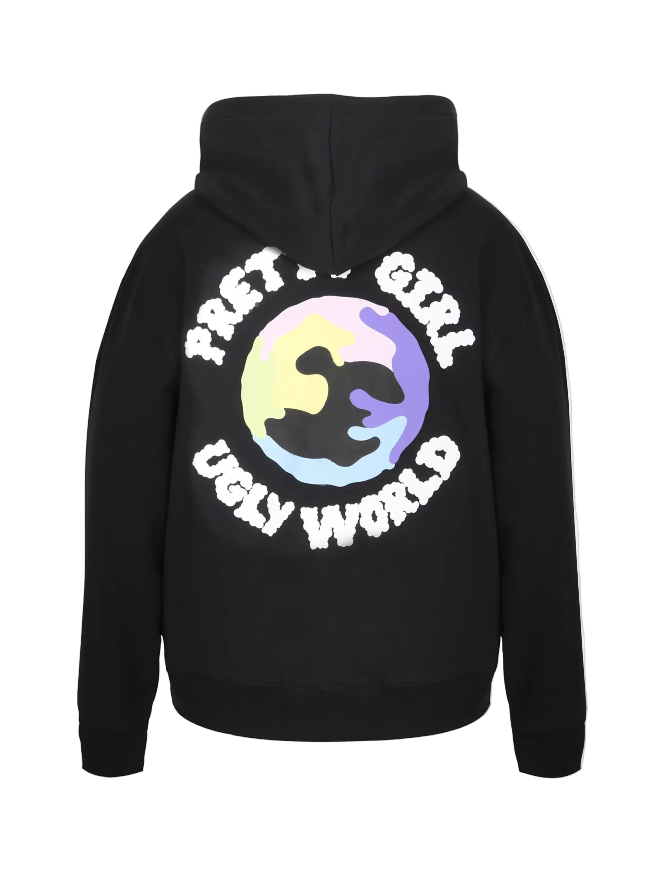 Pretty Boy Ugly World Pretty Girl Ugly World Zip Black Hoodie - view 2