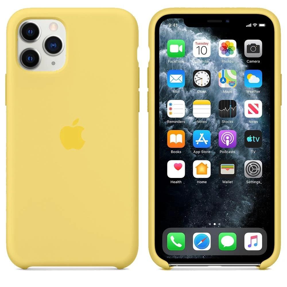 KShop Silicone Case For iPhone 11 Pro Max - Yellow