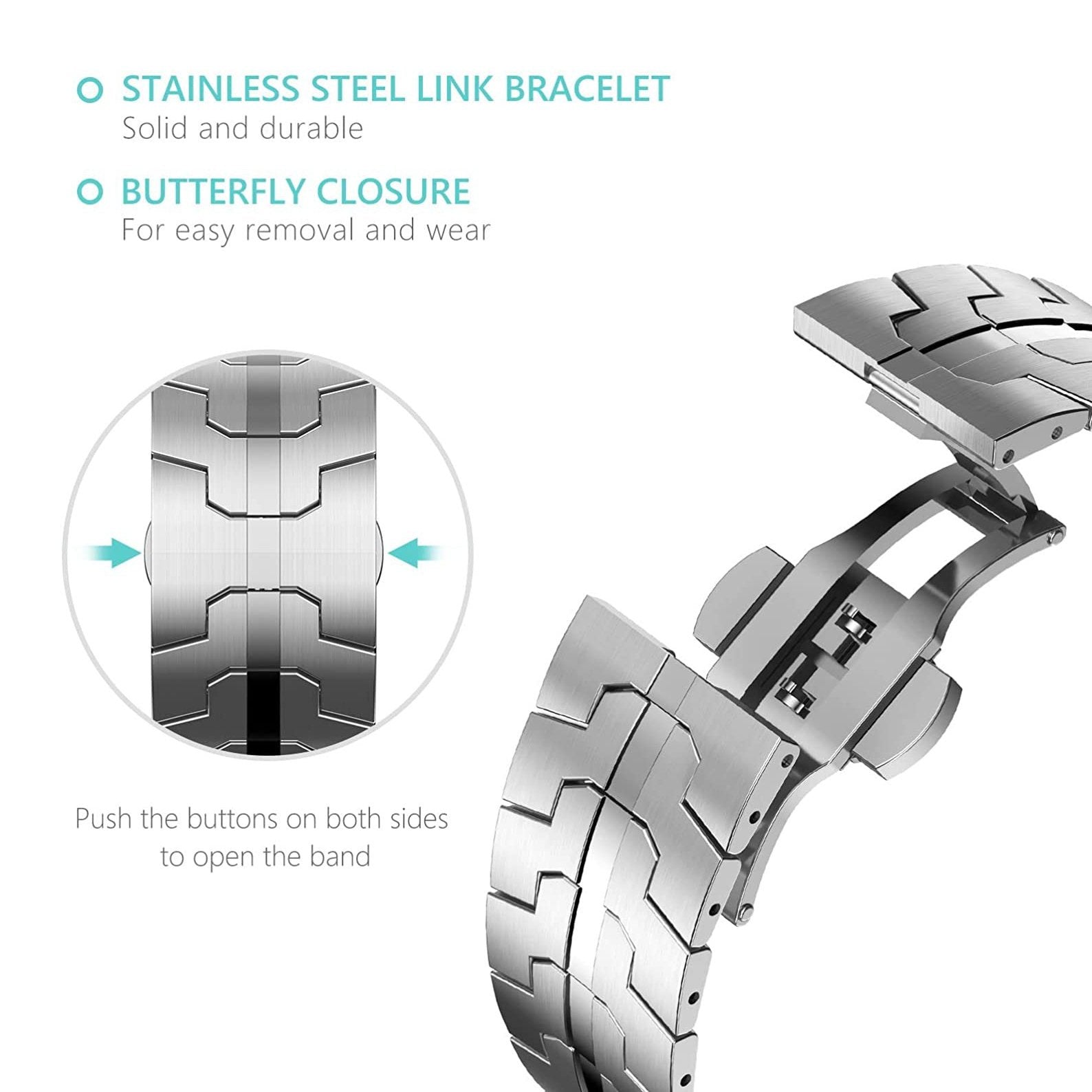 Million Cases Luxury Interwoven Metal Strap for Apple Watch - view 32