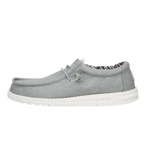 HEYDUDE shoes Wally Stretch Canvas Wide - Light Grey