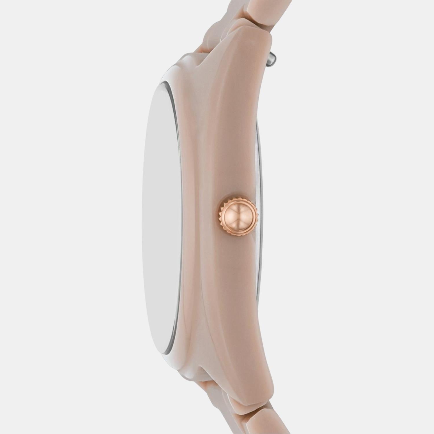 Fossil Gabby Women Quartz Salted Caramel Dial Chronograph Ceramic Watch CE1110 - view 2
