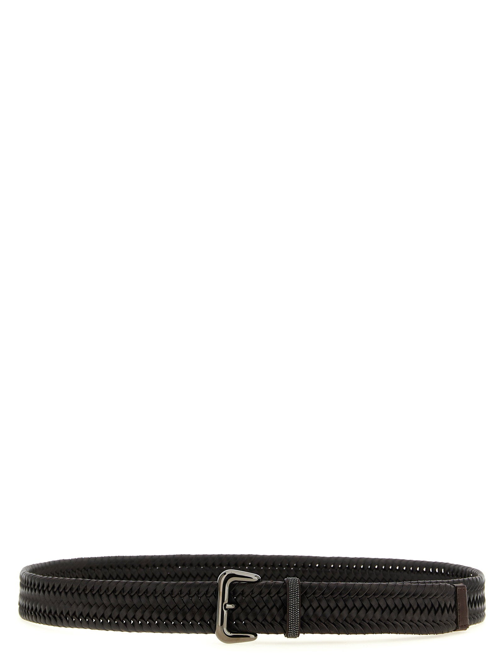 Brunello Cucinelli Shiny Loop Belt – 82% lh 13% vi 5% el