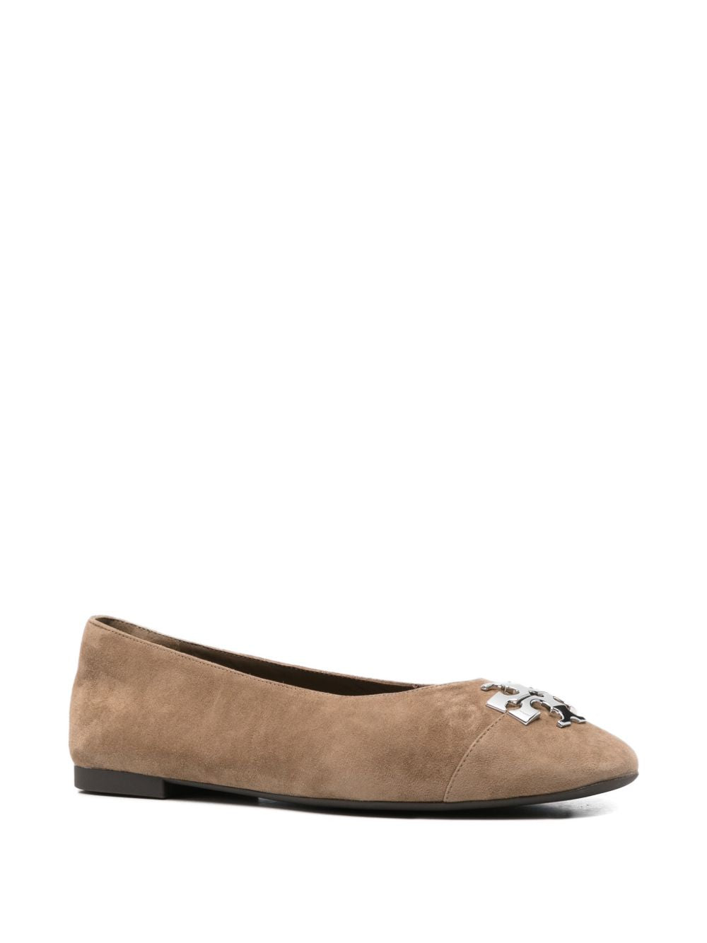 Tory Burch Flat shoes BROWN – Calf Suede 100% - view 2