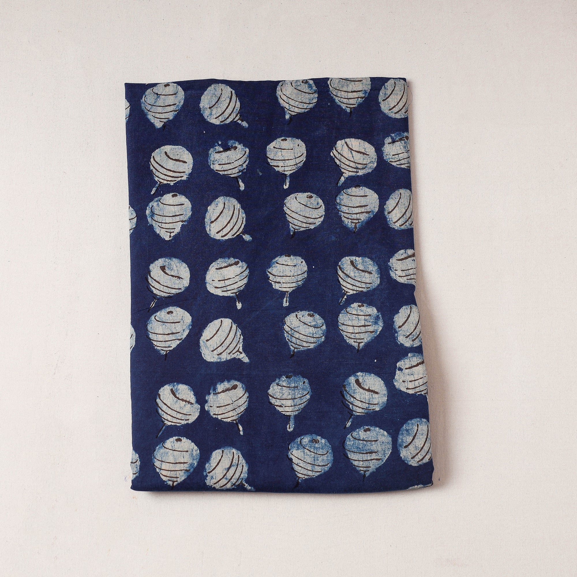 BINDAAS UNLIMITED Blue - Bindaas Block Printing Natural Dyed Cotton Precut Fabric (2.15 meter)