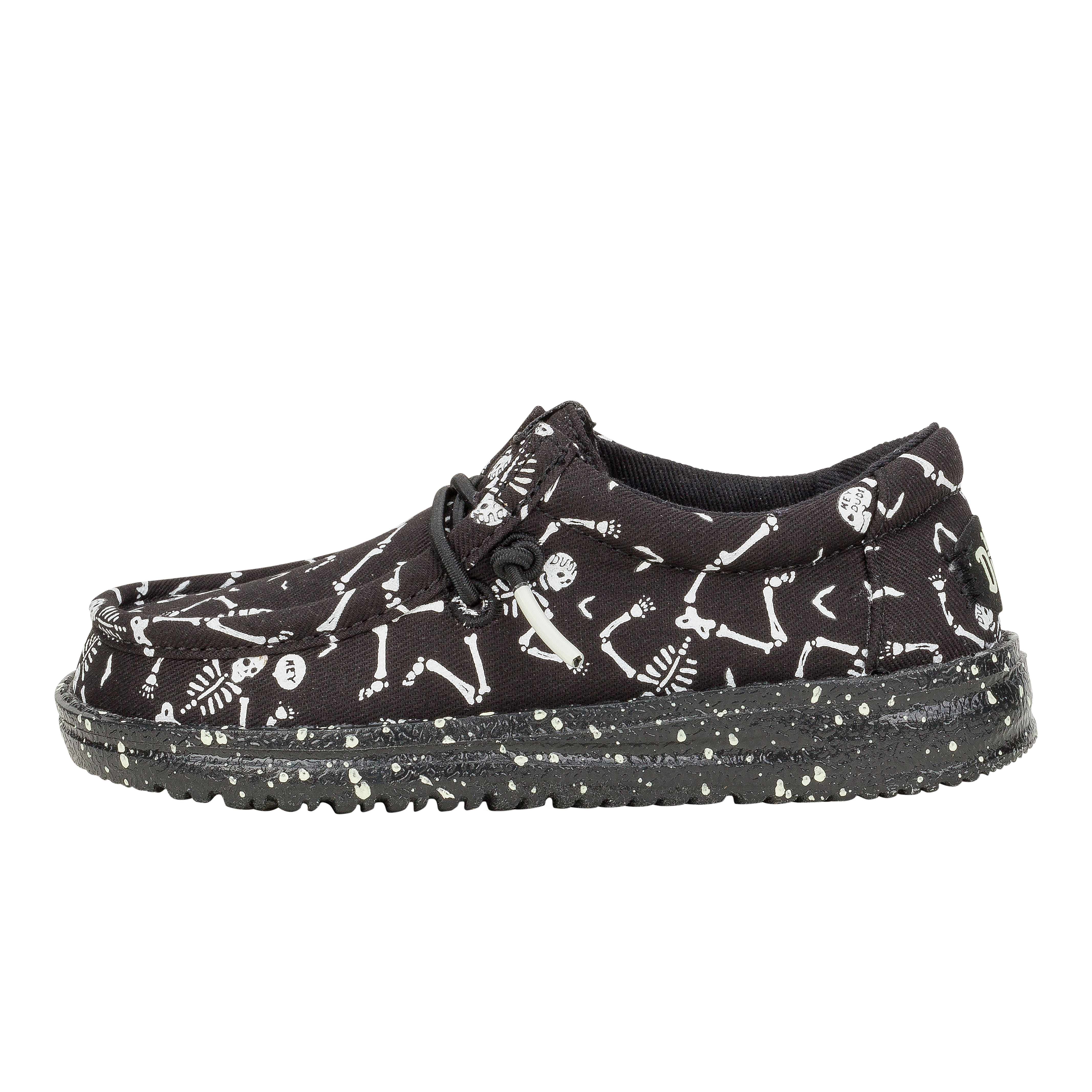HEYDUDE shoes Wally Toddler Skeletons - Skeletons Black