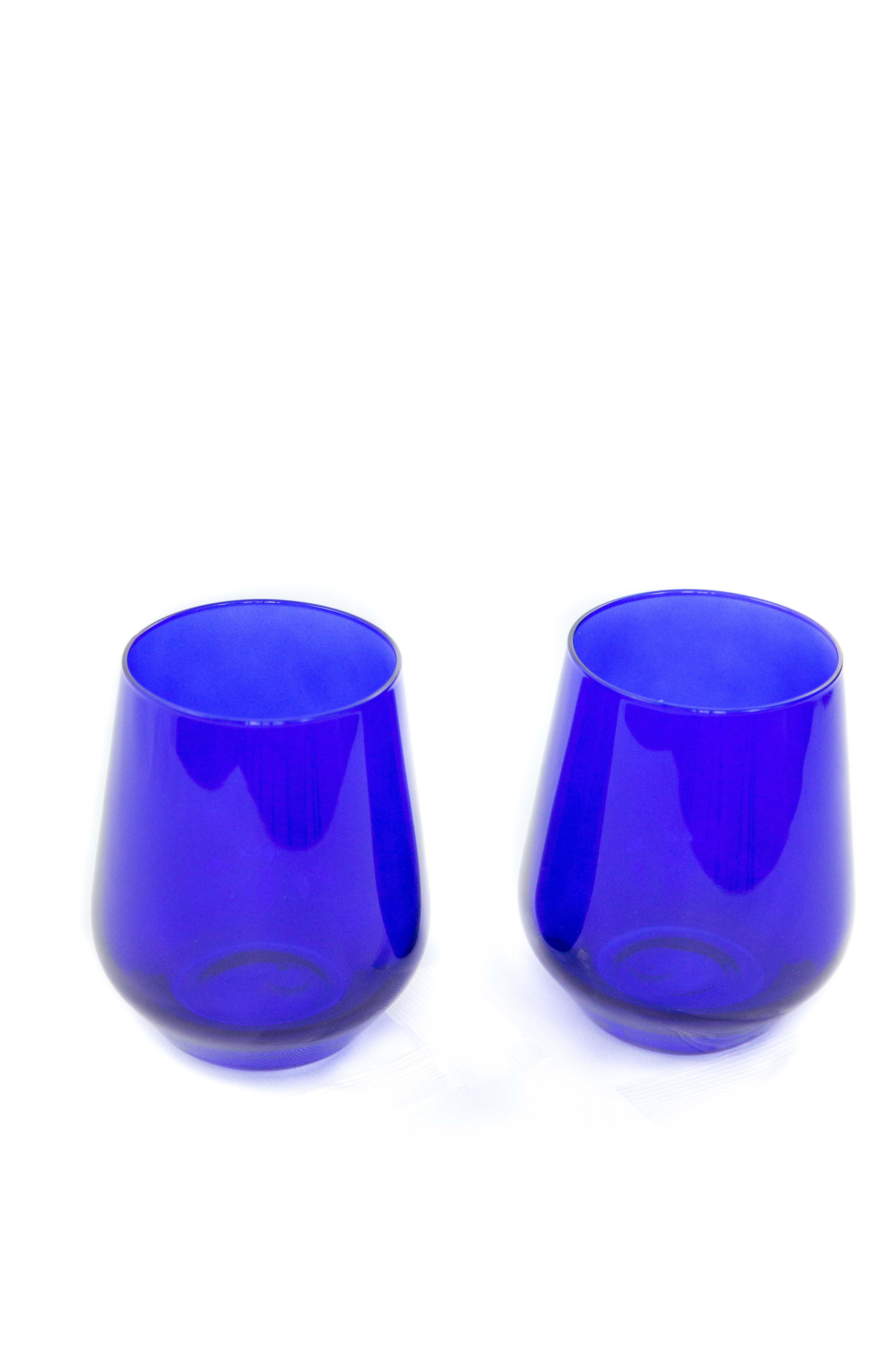 Estelle Colored Glass Estelle Colored Wine Stemless - Set of 6 {Royal Blue} - view 12
