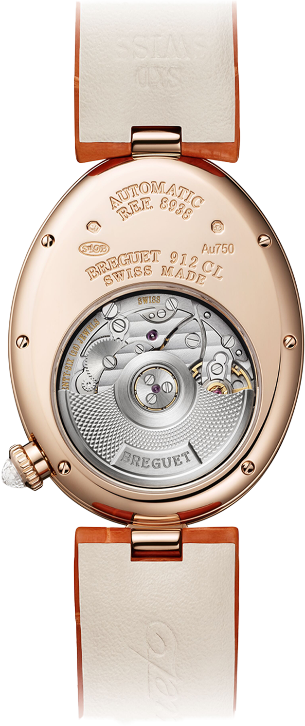 Breguet Reine Pave Dial Brown Strap Gold Touch Watch for Women - view 4