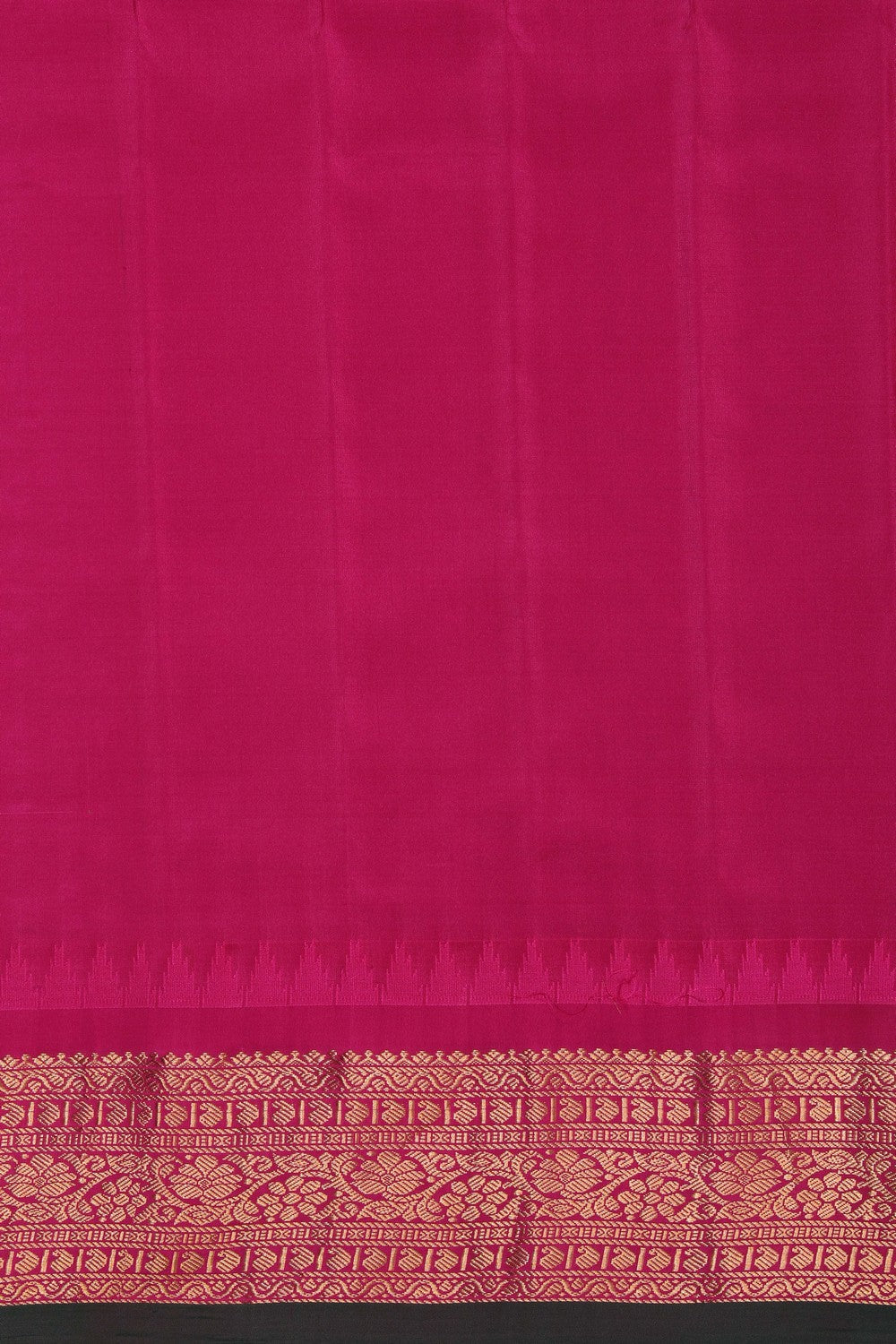 Kalanjali Gadwal Silk Green Saree – Women's - view 4