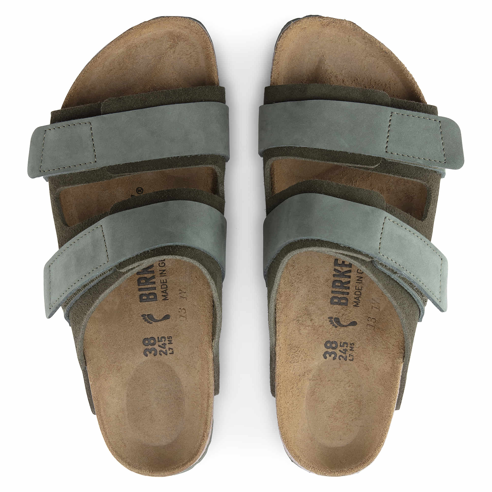 Birkenstock Uji Nubuck/Suede Leather – Green Green/Thyme - view 2