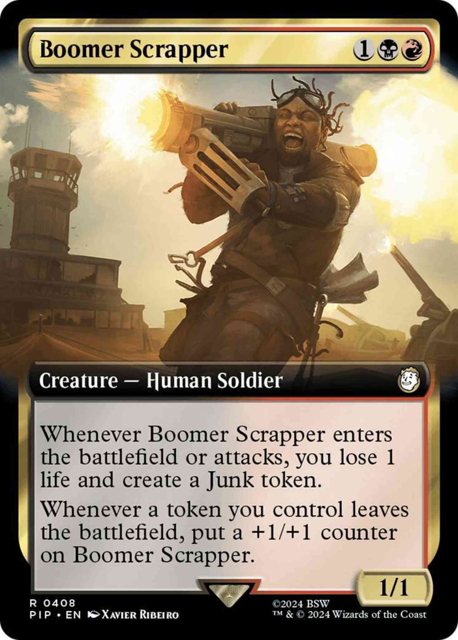 Boomer scrapper 408 – Magic Boomer Scrapper [408] [Extended Art] [Fallout] [Non-Foil]