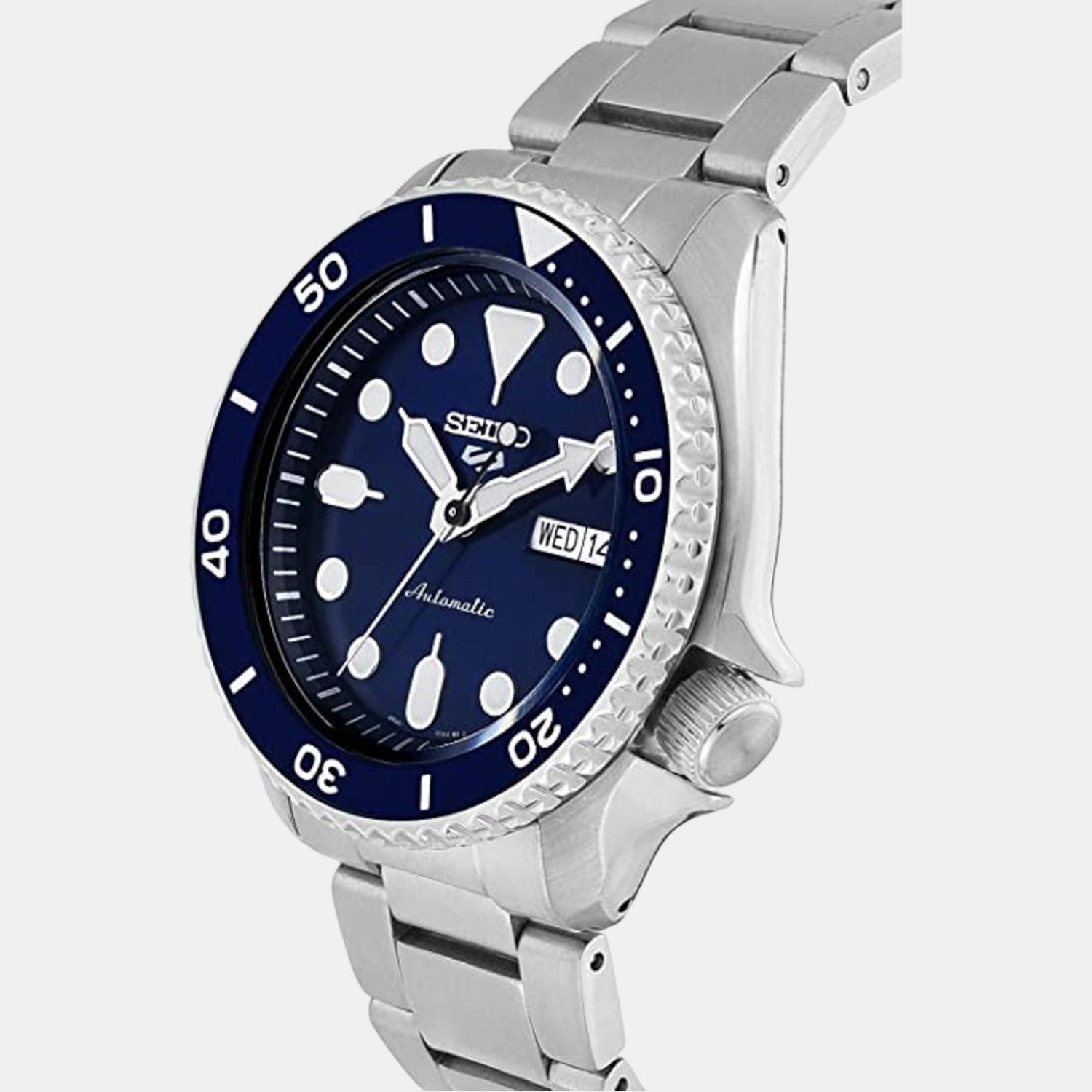 Seiko 5 Sports Men Automatic Blue Dial Analog Stainless Steel Watch SRPD51K1 - view 2