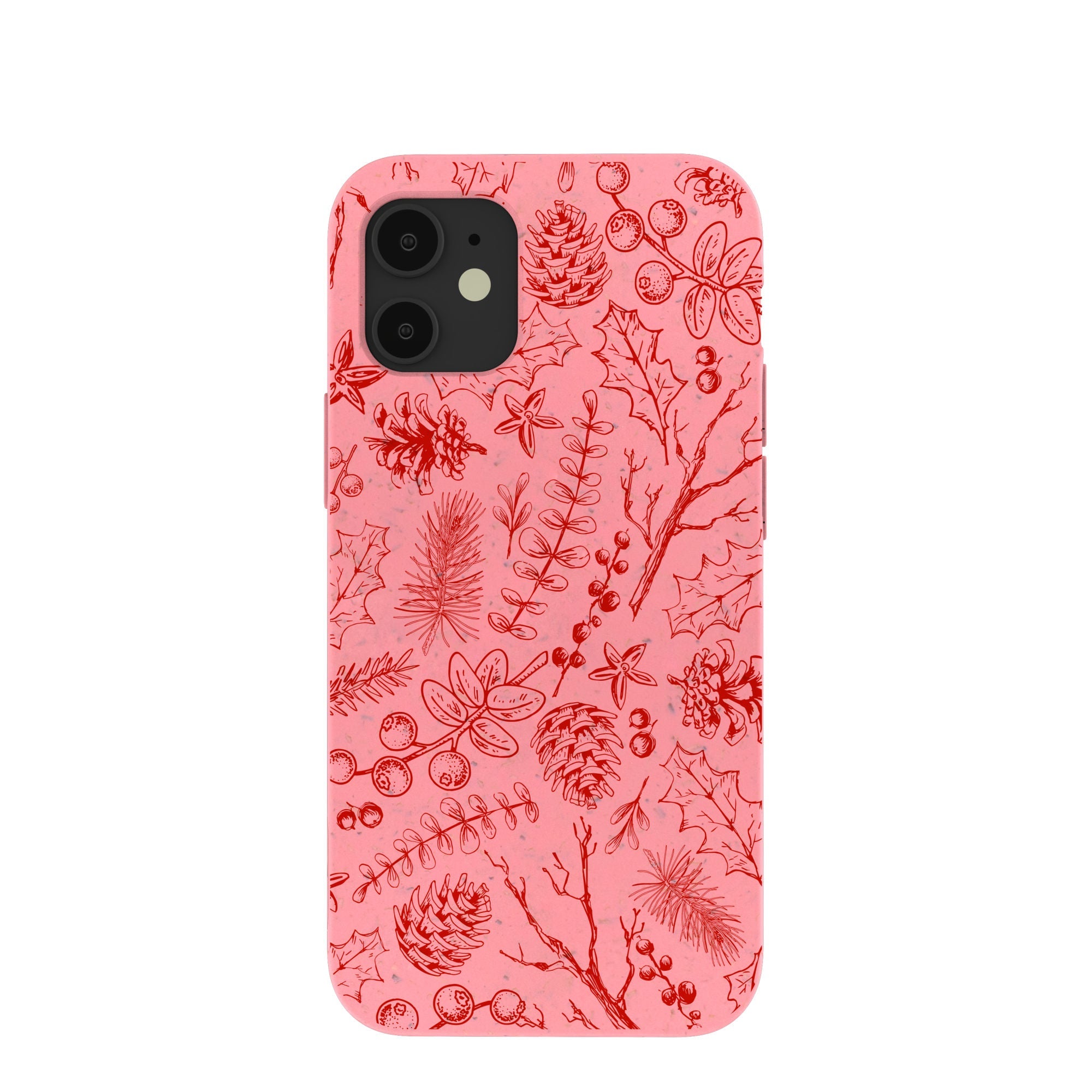 BlackTree Bubblegum Pink Festive Forest iPhone 12 Mini Case