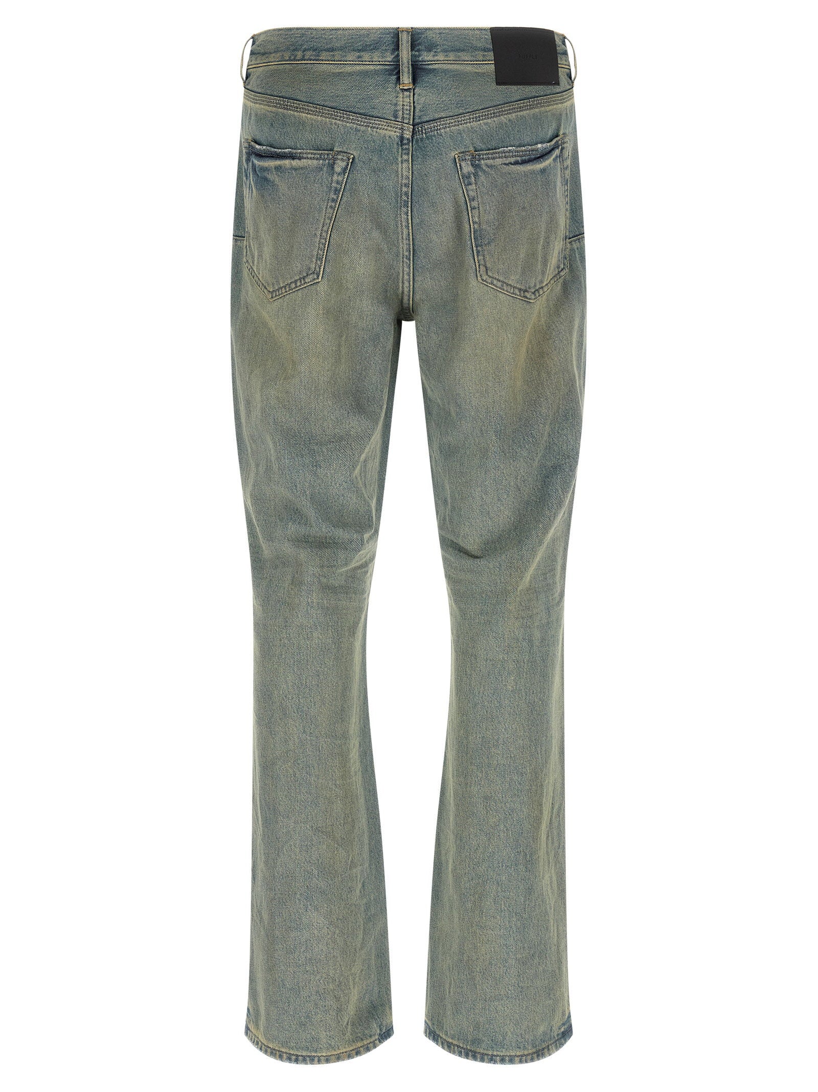 Purple P026 Dirty Fade Rip Boot Jeans – 100% cotton - view 2