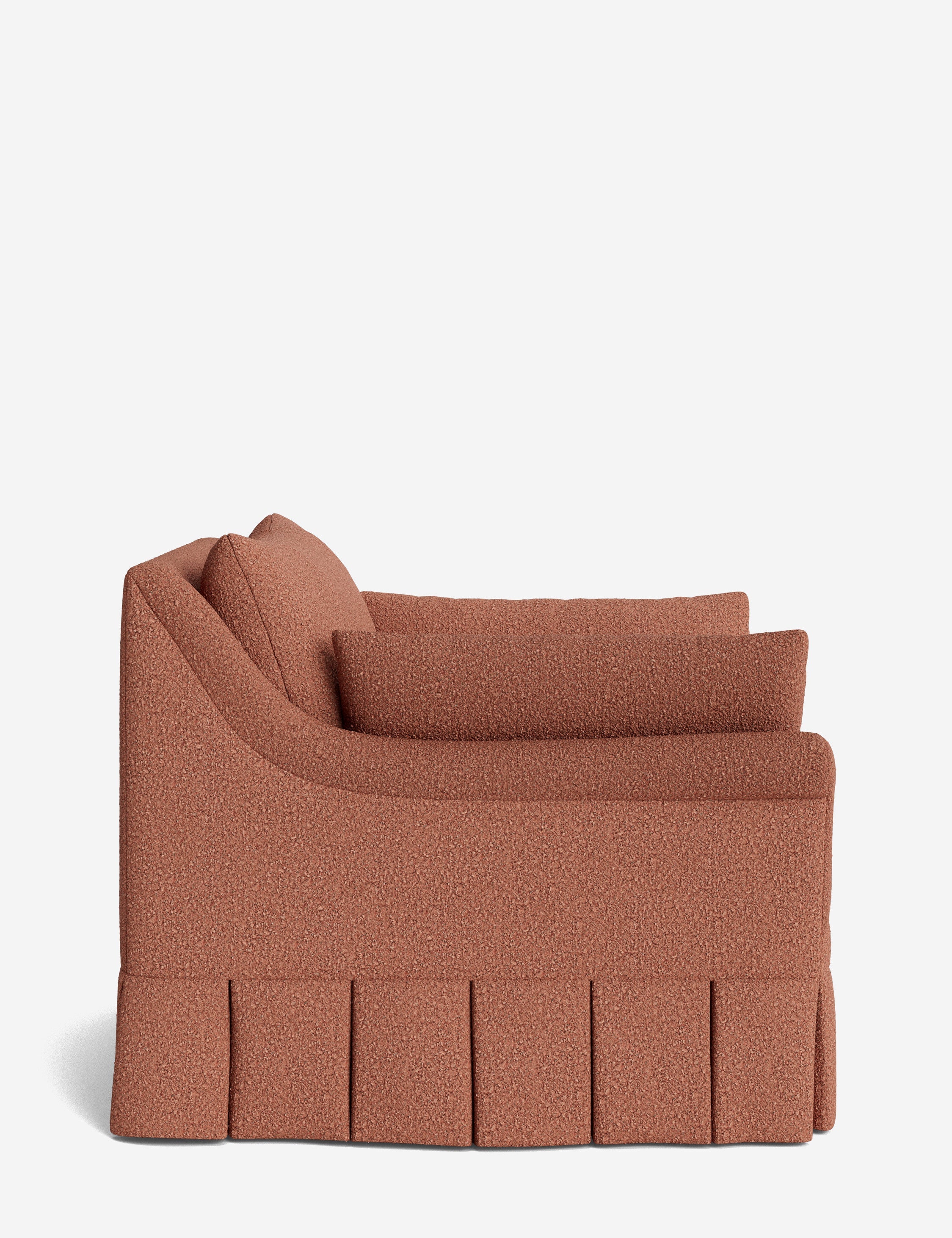 Lulu and Georgia Portola Rolled Arm Luxe Depth Pleated Chair - view 67