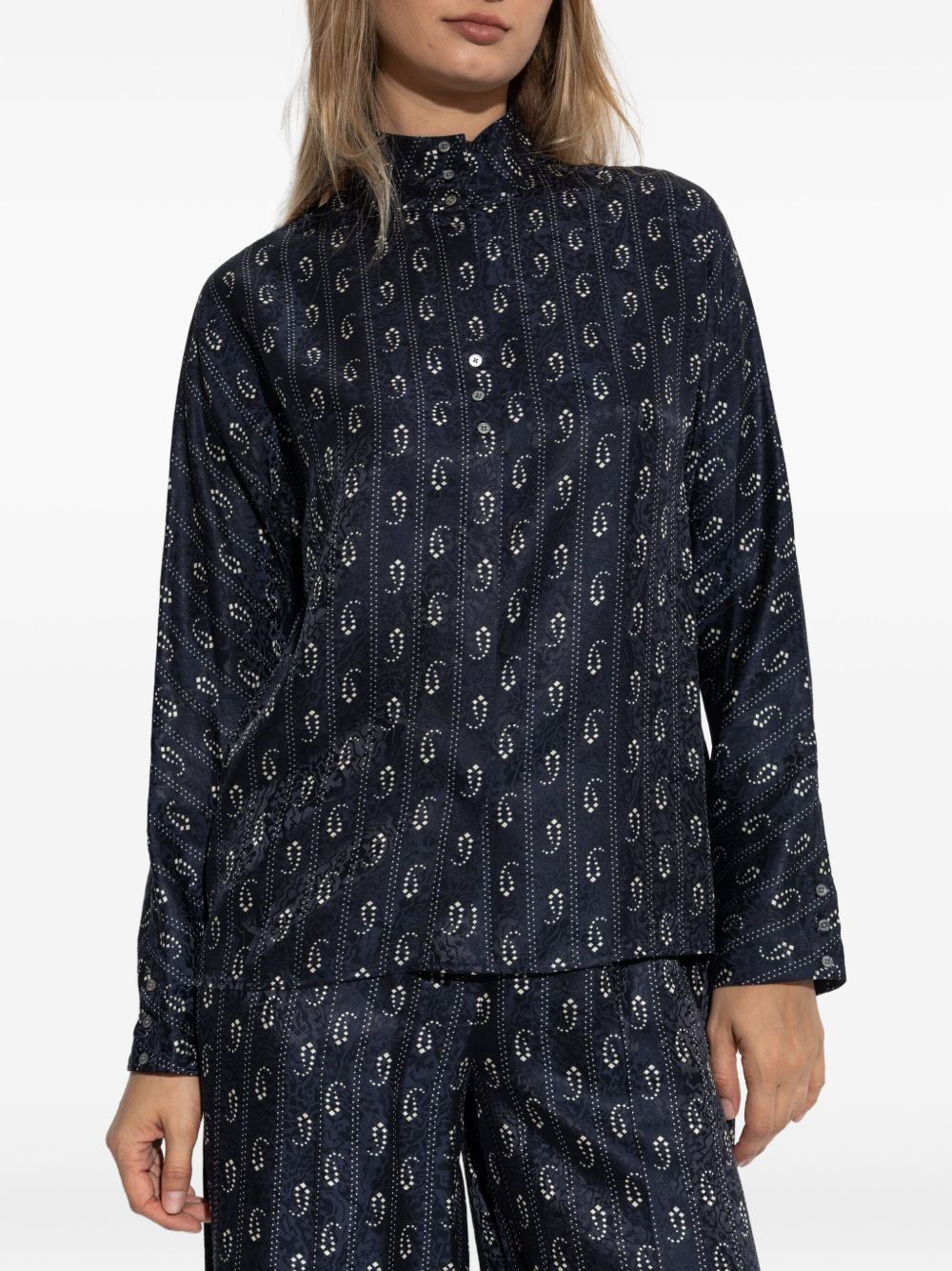 Tory Burch Jacquard silk shirt – Viscose 100% - view 2