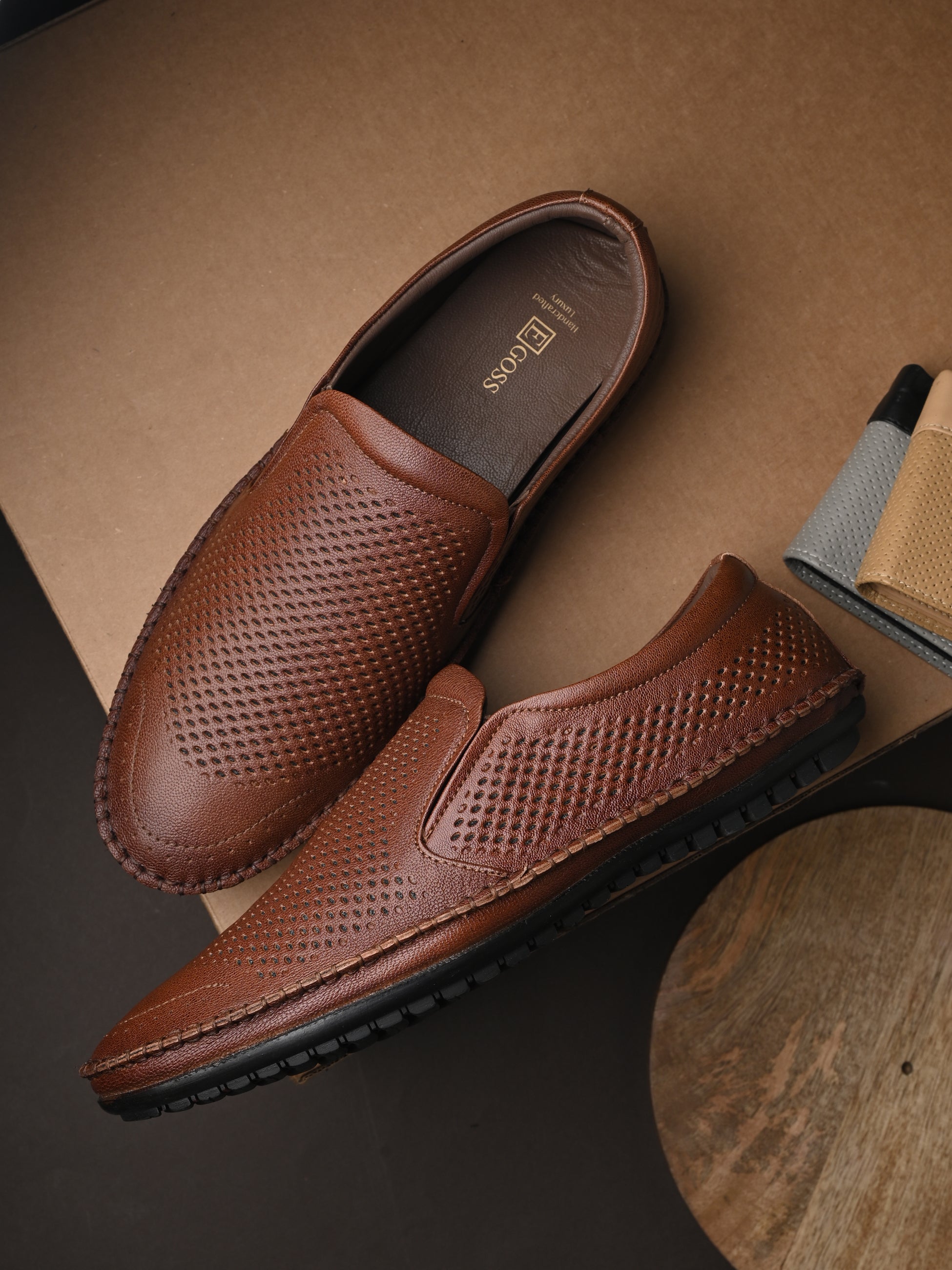 egoss-shoes Egoss Leather Casual Slip On Shoes For Men - view 2
