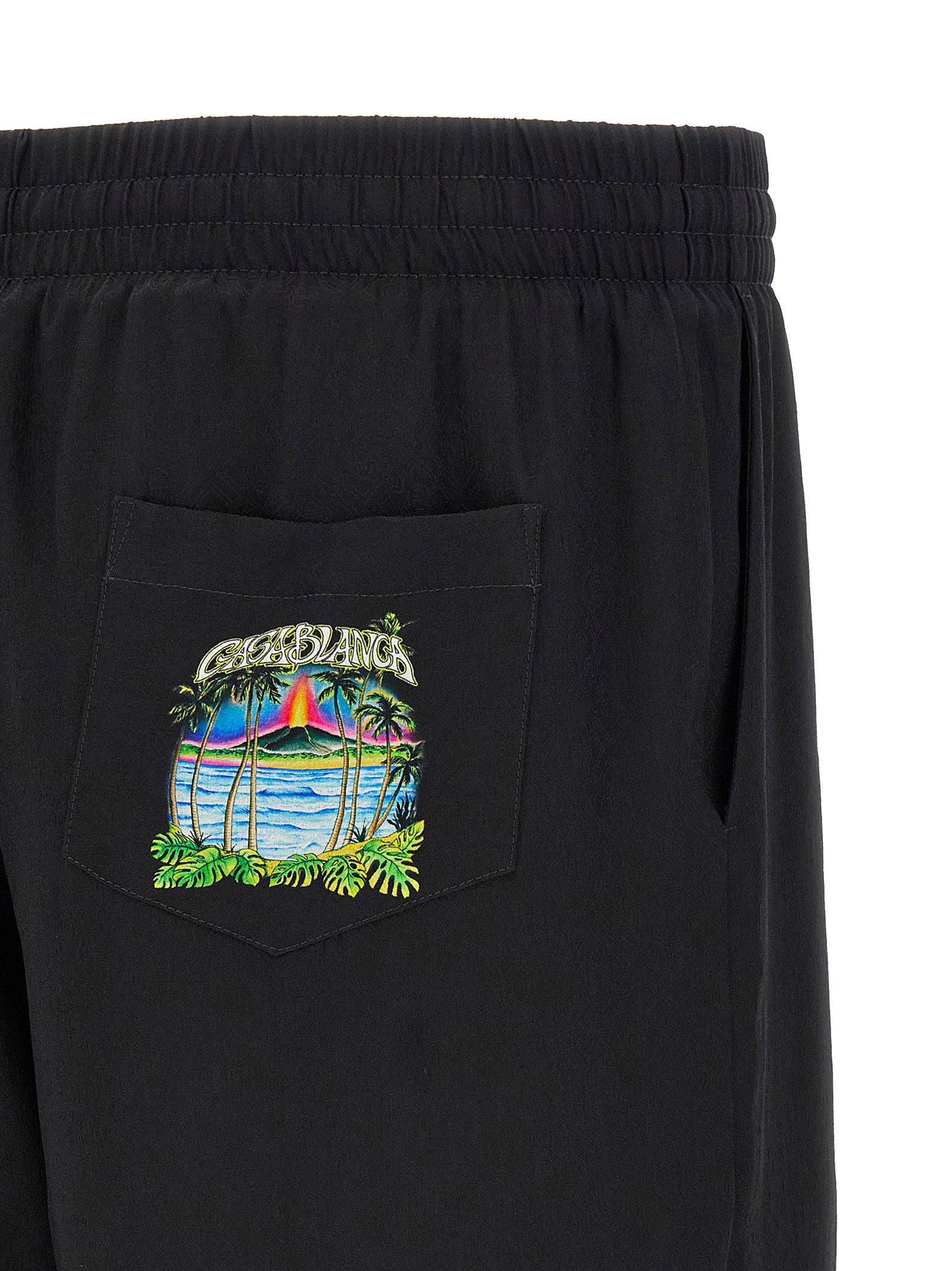 Casablanca Volcano Bermuda Shorts – 100% silk - view 4