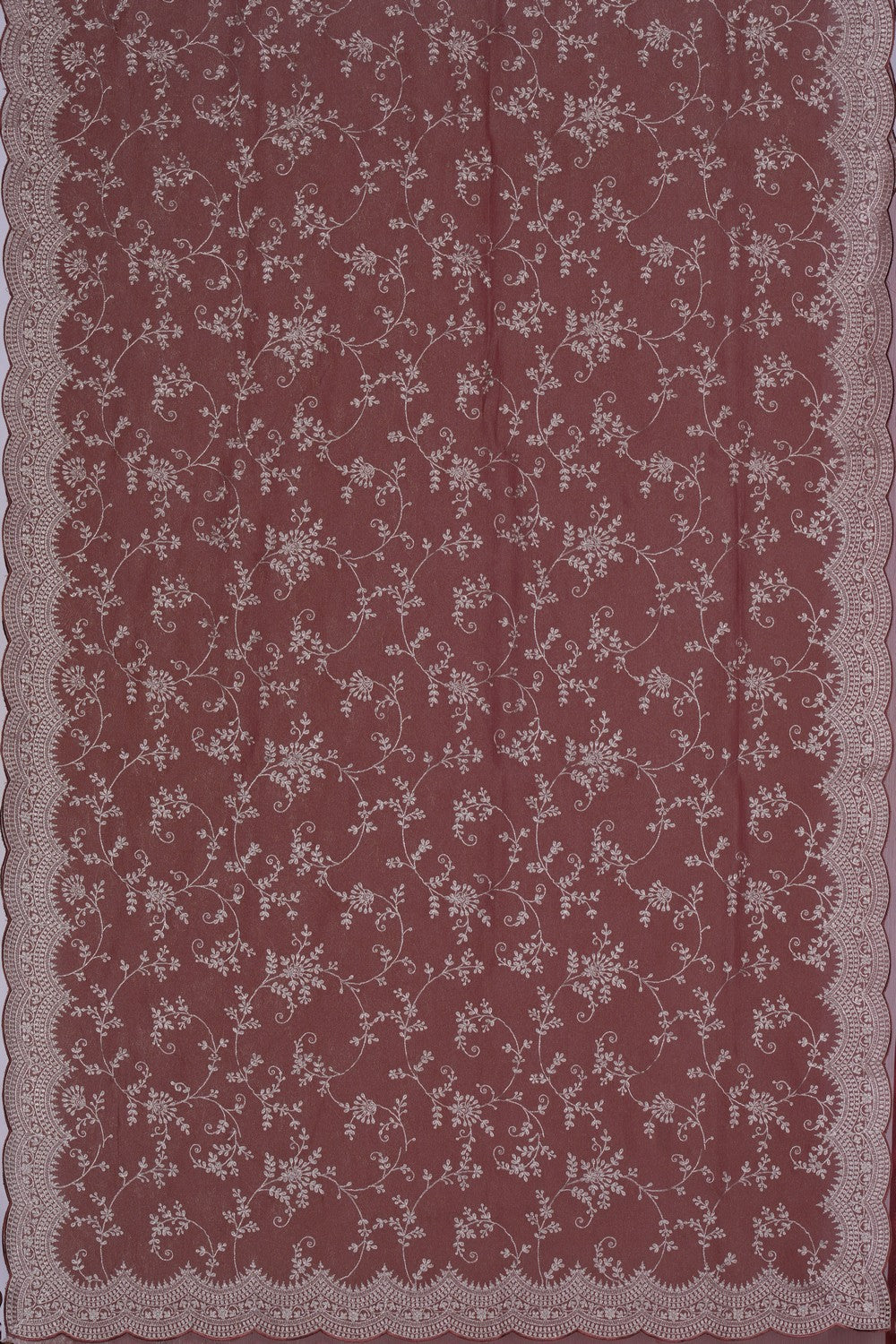 Kalanjali Crushed Organza Tissue Embroidery Saree - view 3