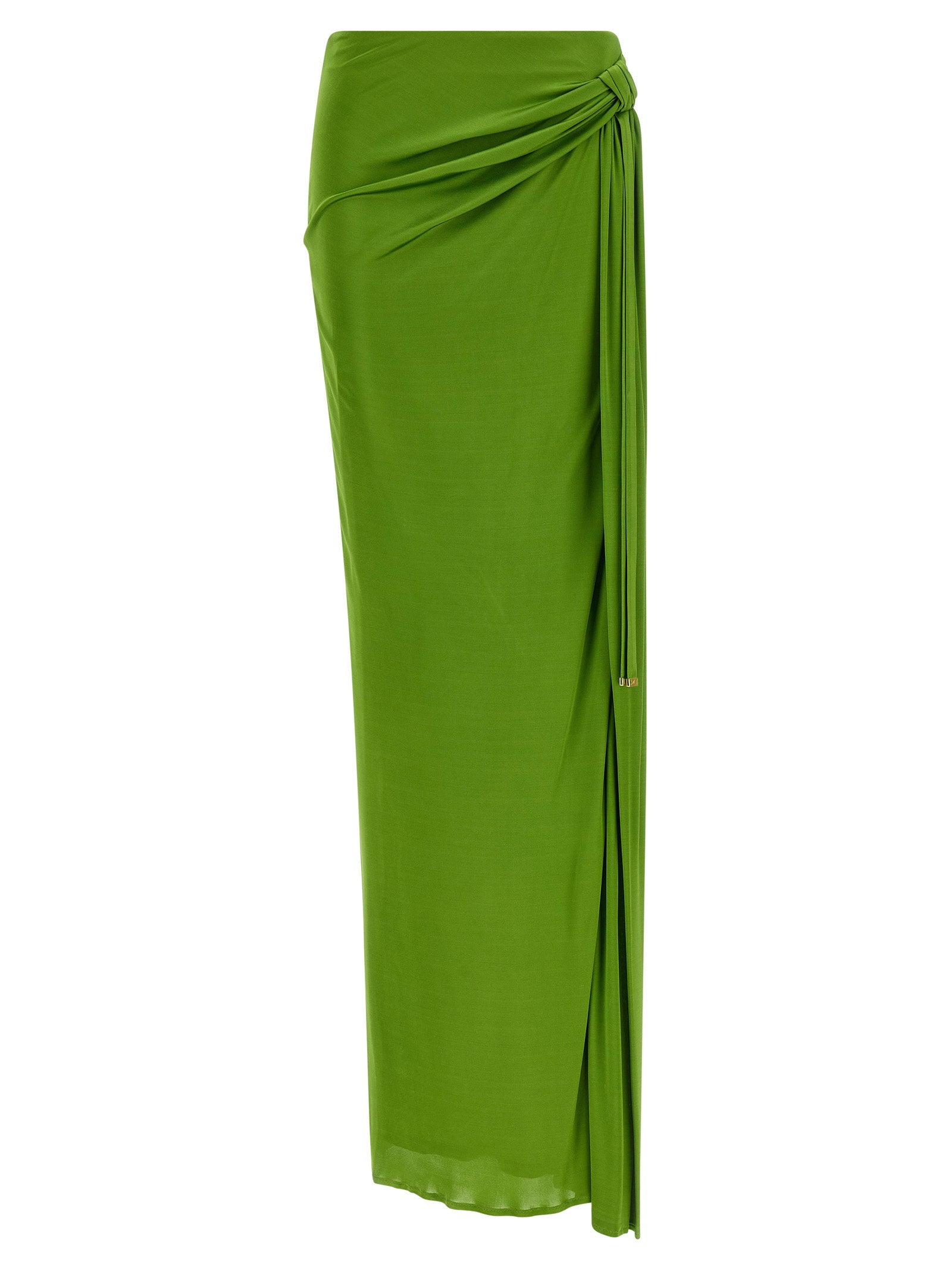 Elisabetta Franchi Shiny Viscose Skirt – 100% viscose