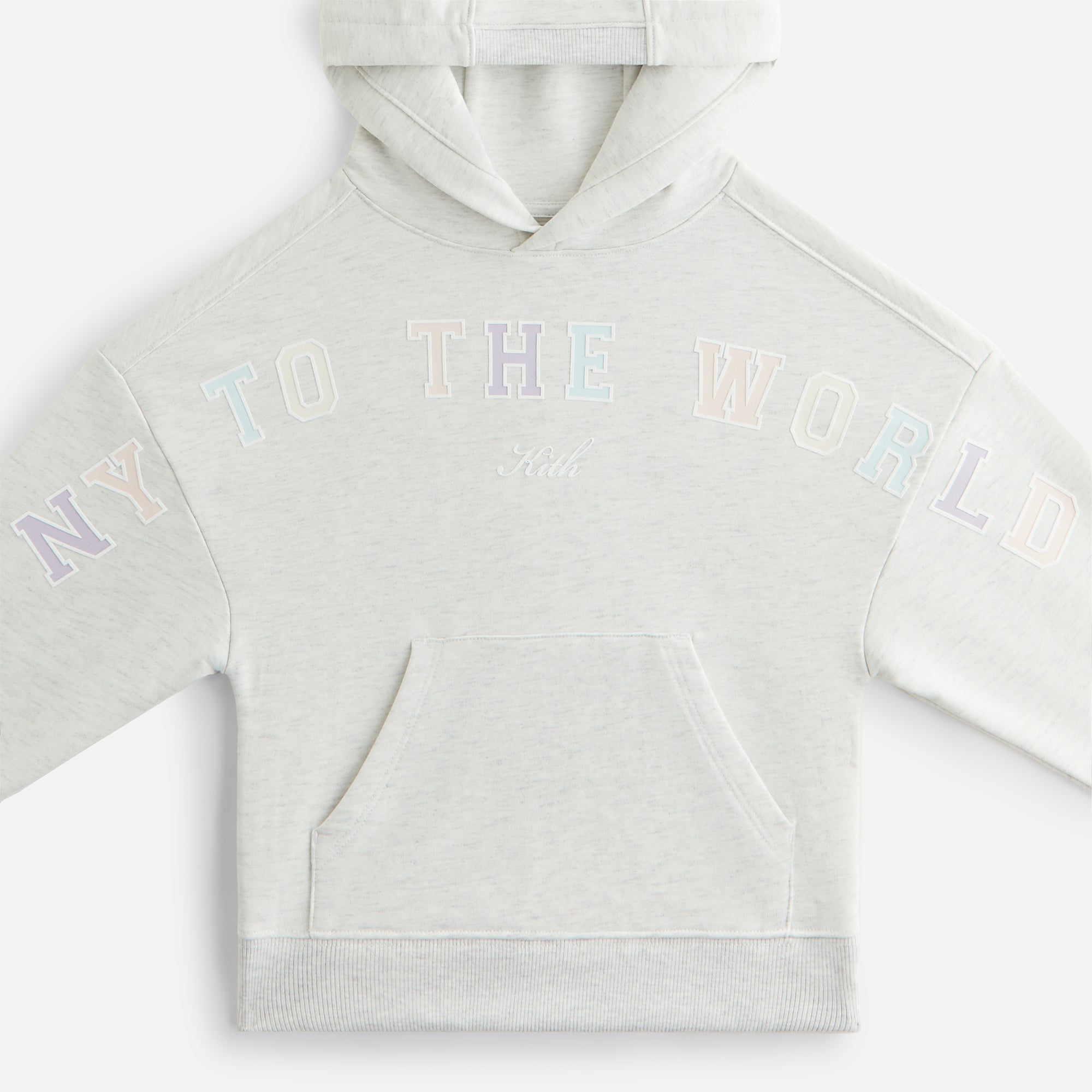 Kith Kids New York to the World Hoodie - Light Heather Grey - view 3