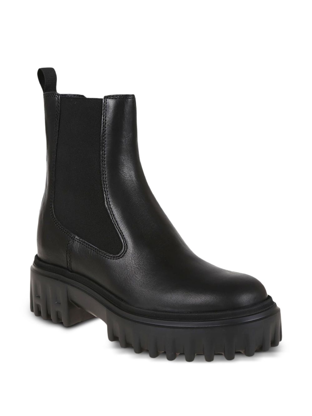Hogan Pre H700 Black Leather Chelsea Boots. - view 2