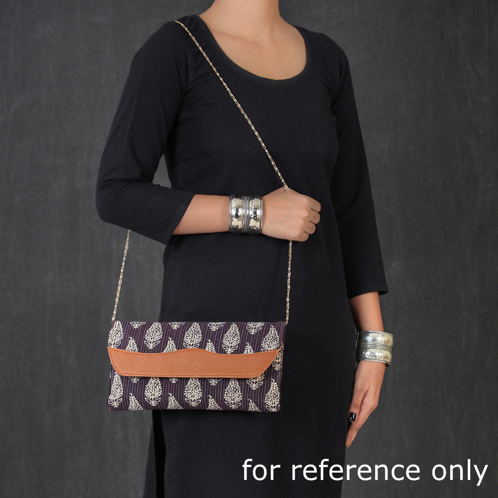 SHADES OF MARUDHARA Brown - Ajrakh Hand Block Printed Clutch Wallet - view 3