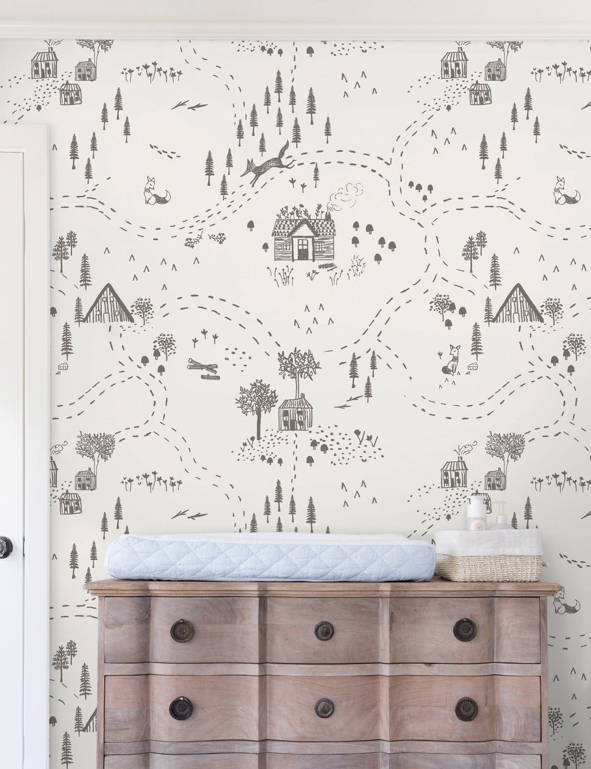 Lulu and Georgia Through the Woods Wallpaper by Rylee + Cru
