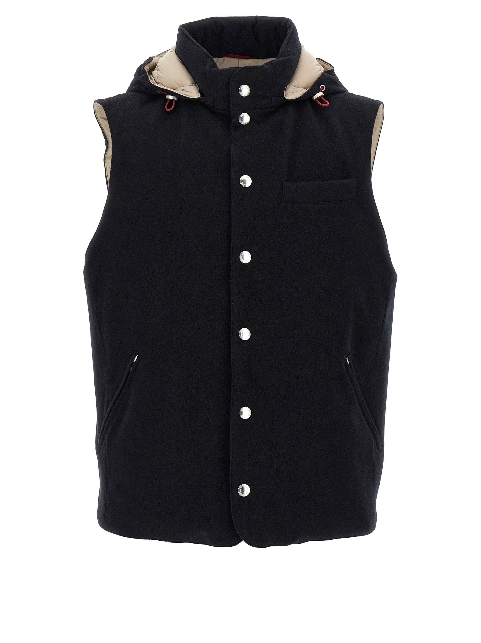 Brunello Cucinelli Padded Wool Vest – 100% wool