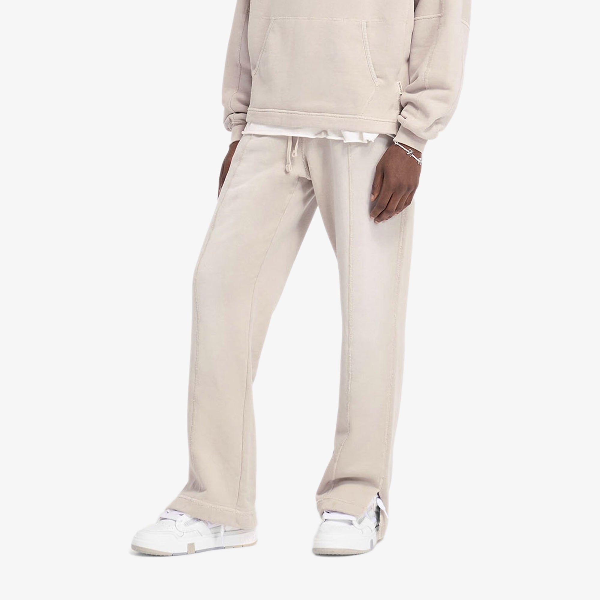 Represent | Stepped Hem Sweatpants { Oat - view 2