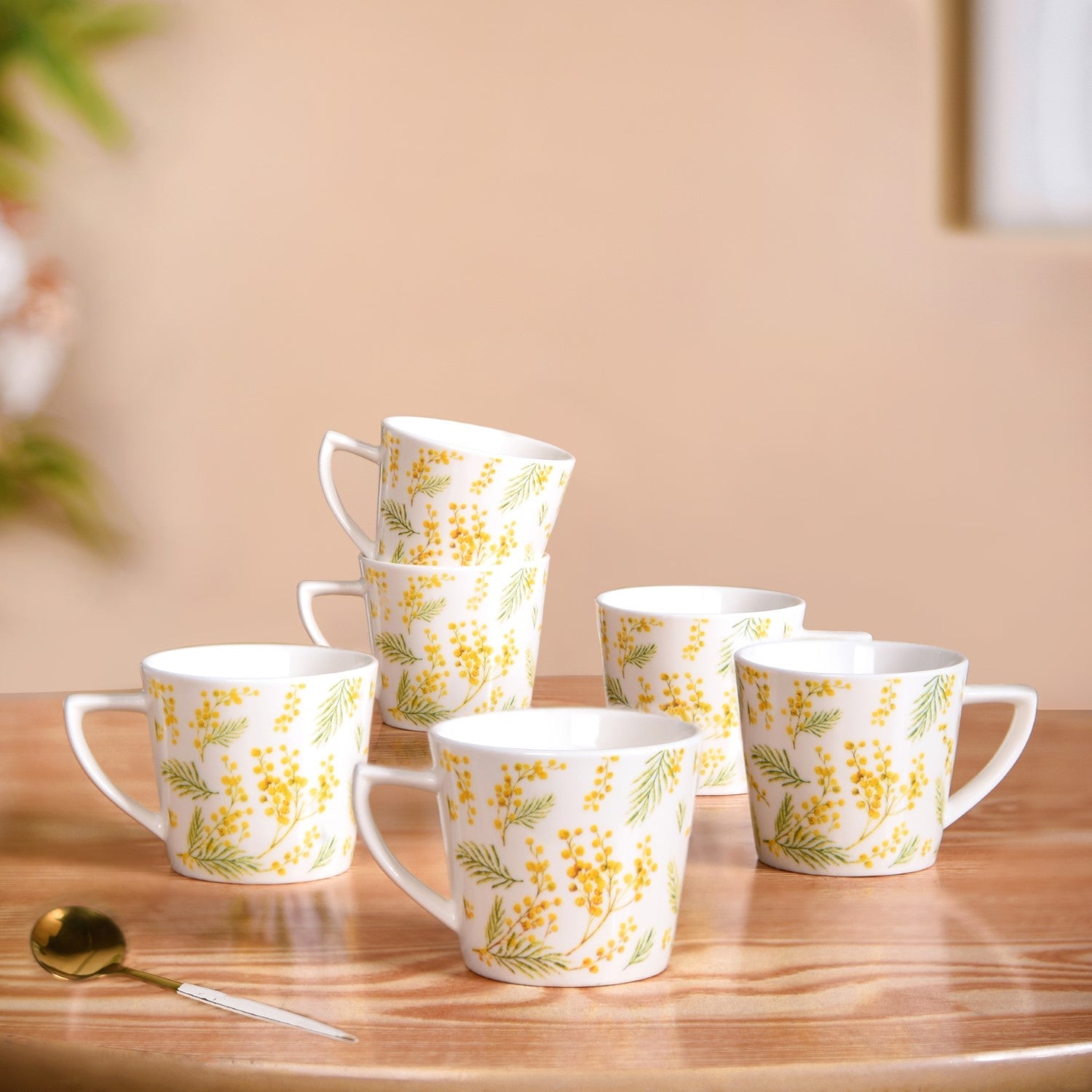 Nestasia Spring Awakening Ceramic Tea Cup Set of 6 150ml - view 2
