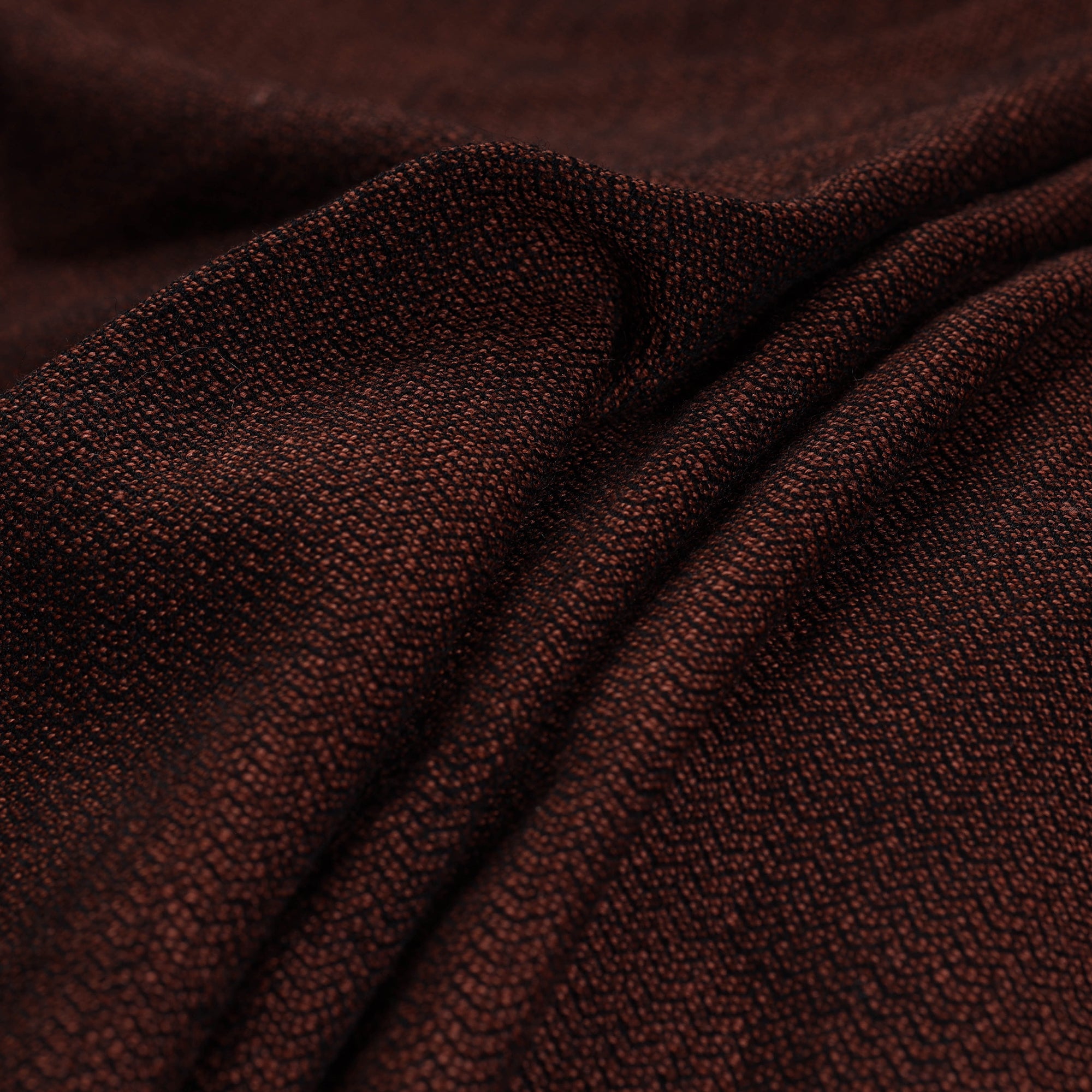 KILMORA Brown - Kumaun Handwoven Merino Woollen Fabric