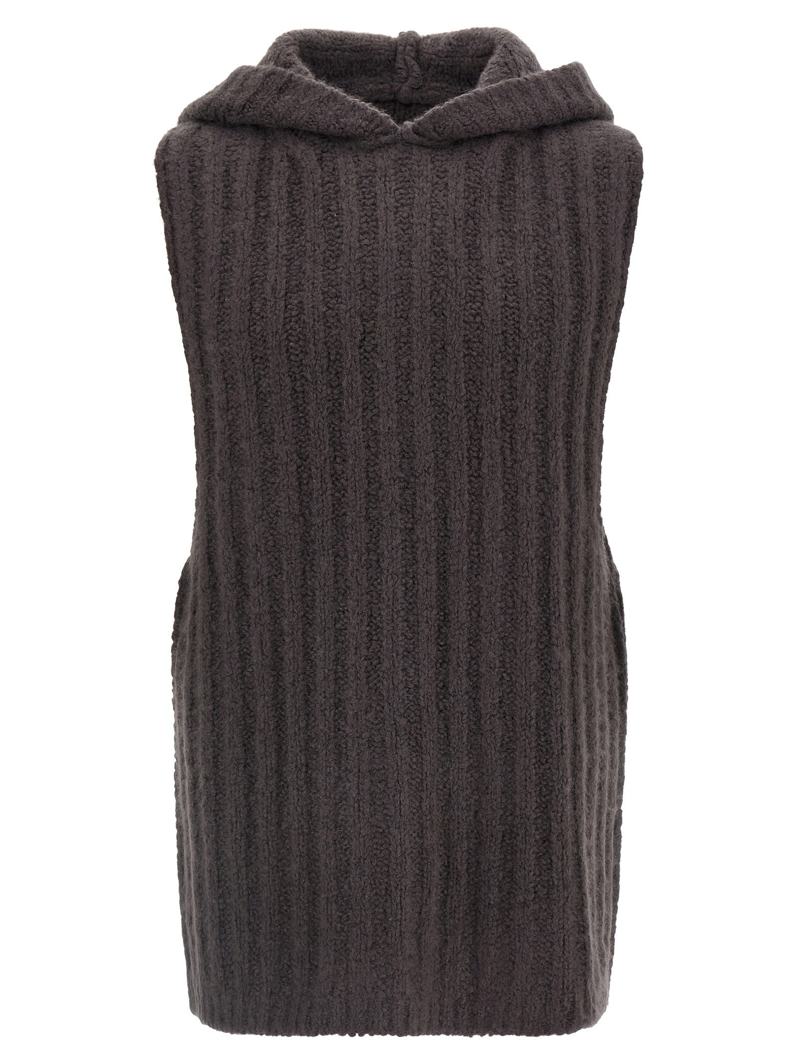 Rick Owens Hooded Tank Top – 90% cachemire 10% silk
