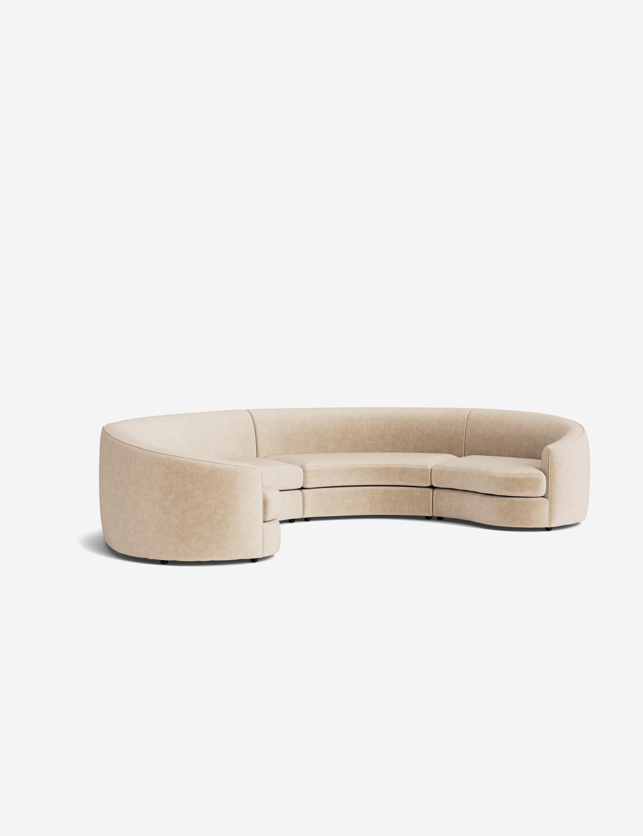Lulu and Georgia Imada Modular Curved Sectional Sofa - view 194