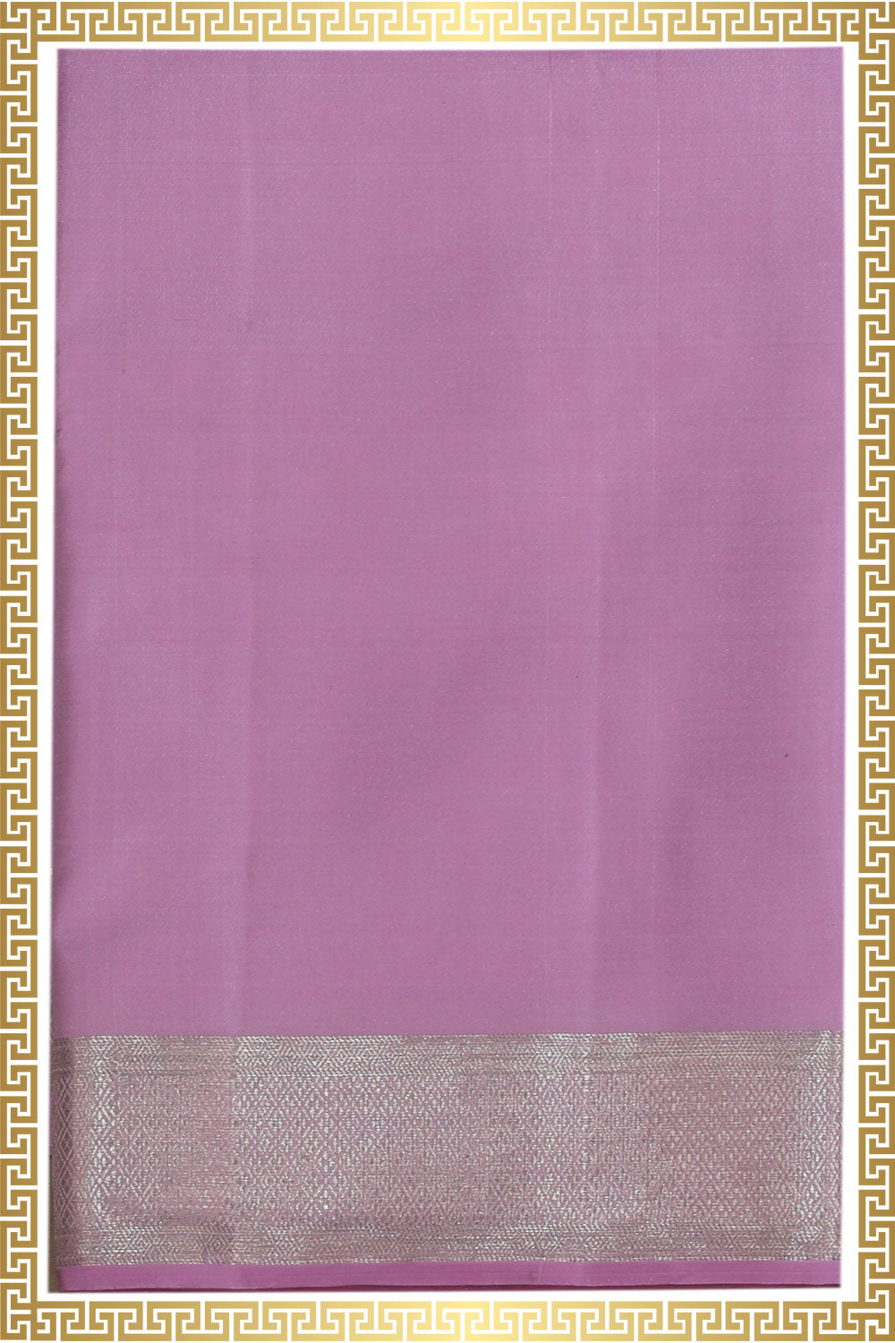 Kalanjali Kanchi Pure Silk Lavender-Purple Traditional Dhoti With Kanduva (8 X 4)
