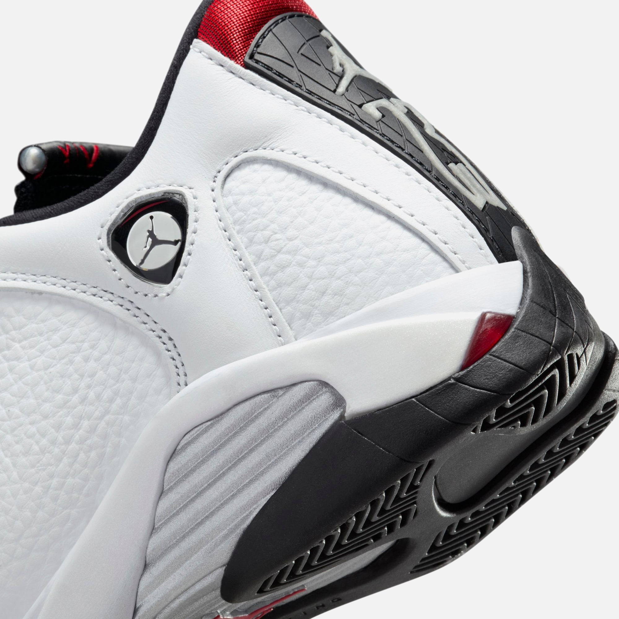 Jordan GS Air Jordan 14 - White / Black / Varsity Red / Metallic Silver - view 9