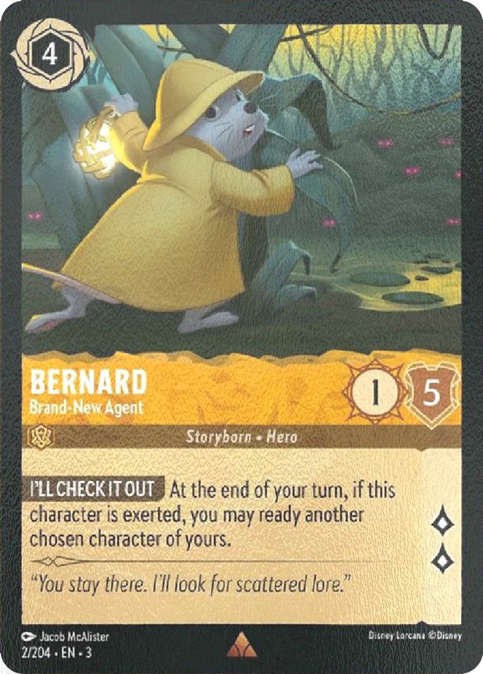 Lorcana Bernard - Brand-New Agent - 2/204 [Into the Inklands] [Cold Foil]