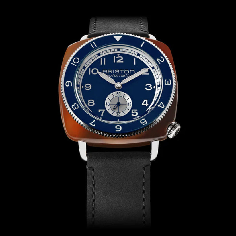 Briston Clubmaster Legend Men Automatic Navy Blue Dial Analog Leather Watch 241639.SA.T.15W.CH - view 2