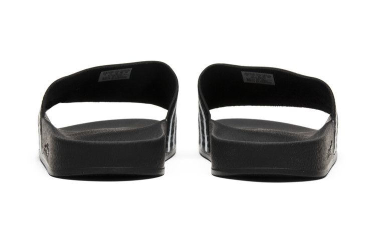 Yeezy adidas Adilette Slides Black White - view 6