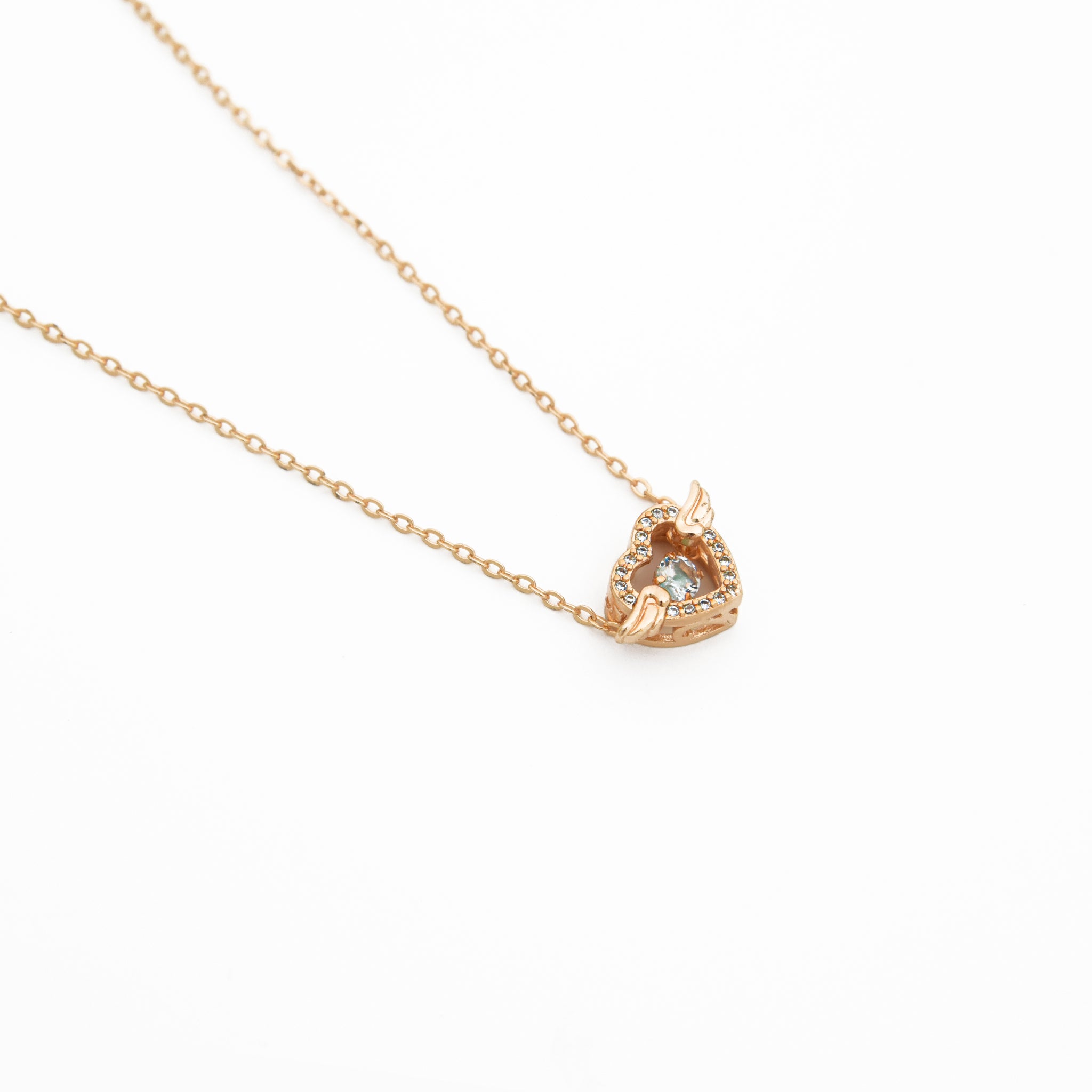 Branta Angel Heart Pendant Necklace For Women - view 2