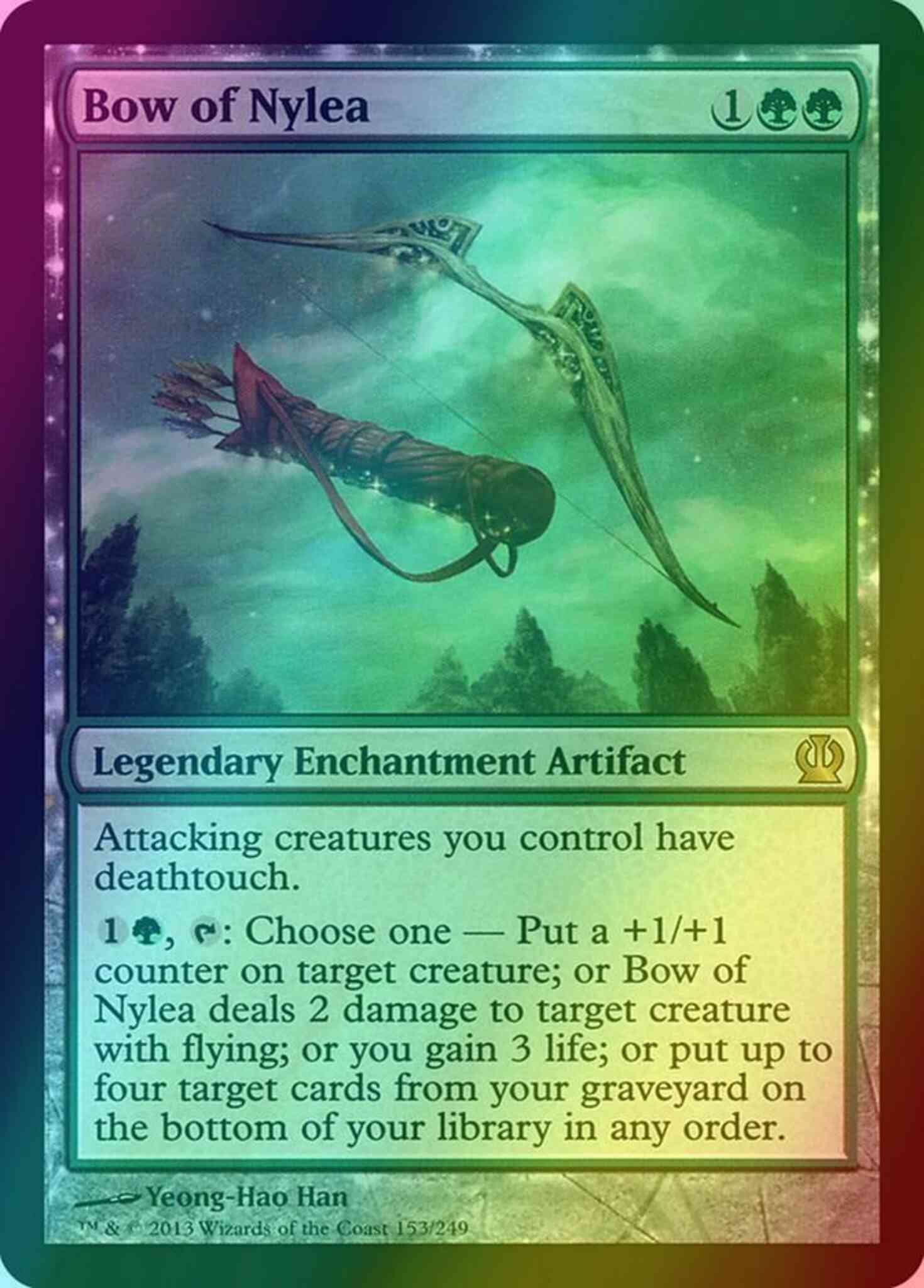 Magic Bow of Nylea [153] [Theros] [Foil]